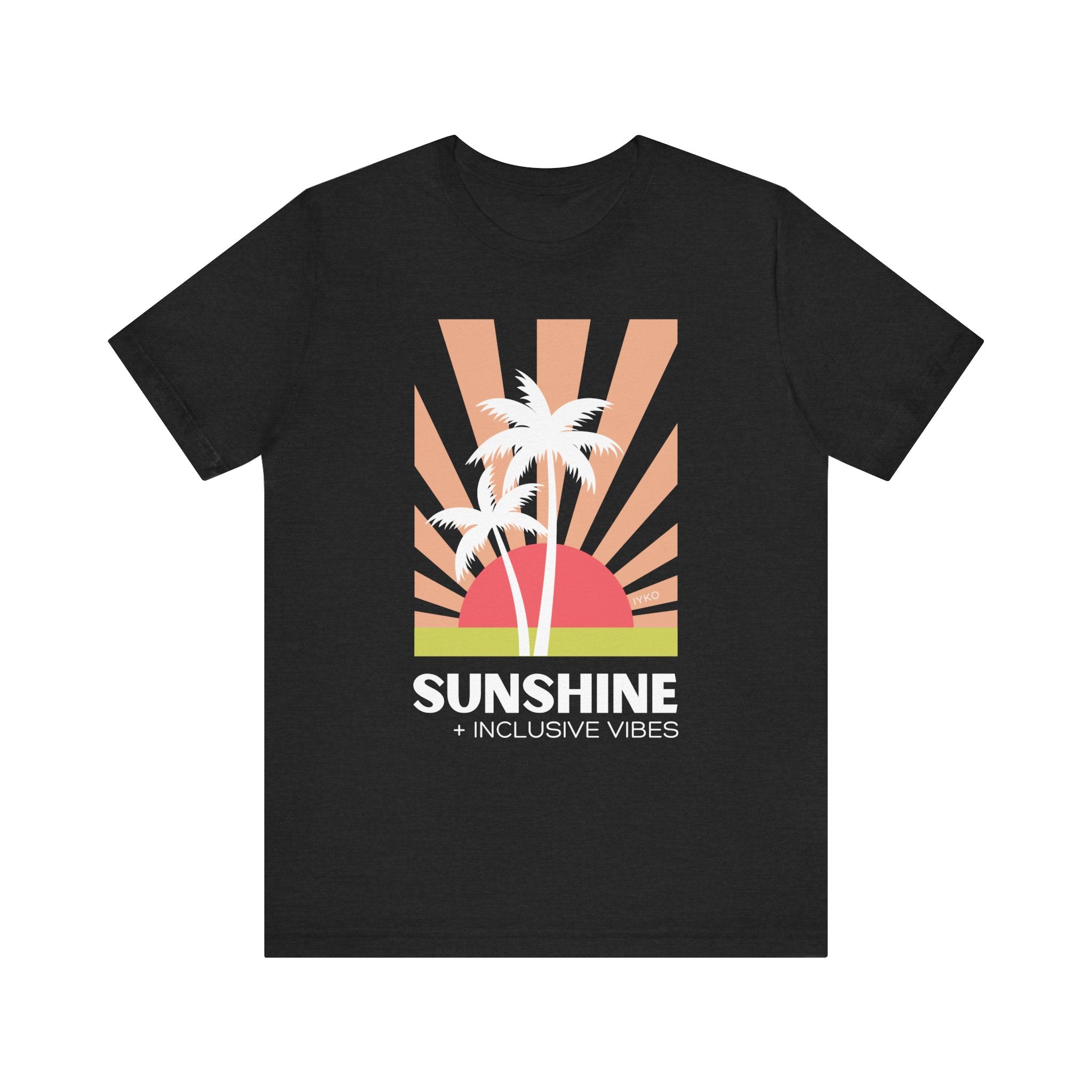 Sunshine and Inclusive Vibes Unisex Jersey Short Sleeve Tee