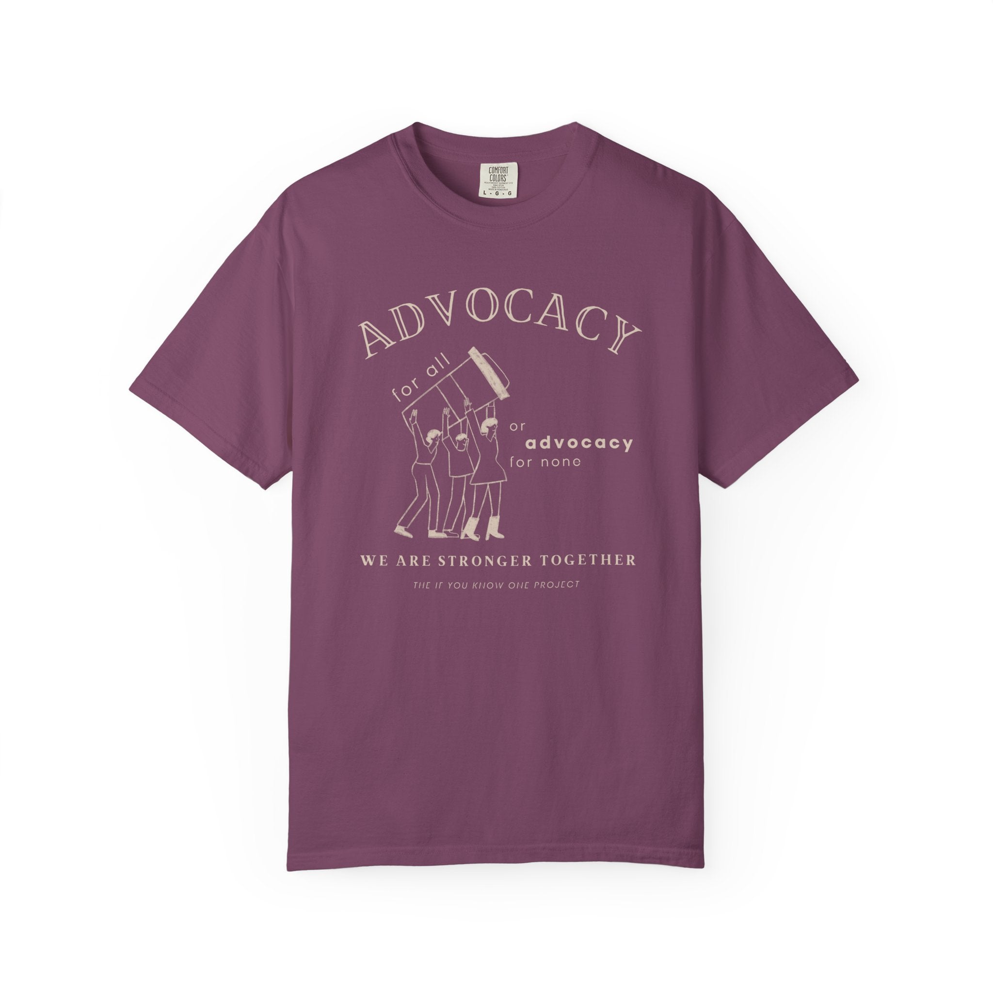 Advocacy For All Unisex Garment-Dyed T-shirt