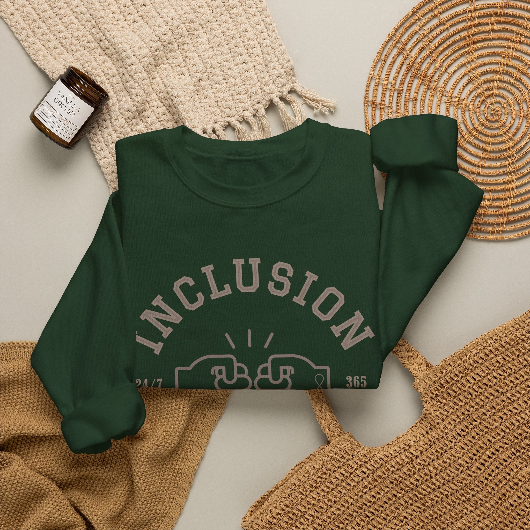 Inclusion Love Language Unisex Crewneck Sweatshirt