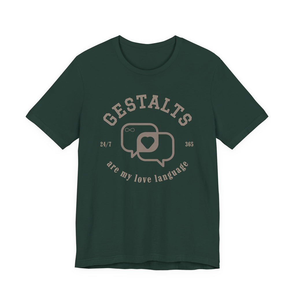 Gestalts Love Language Unisex Jersey Short Sleeve Tee