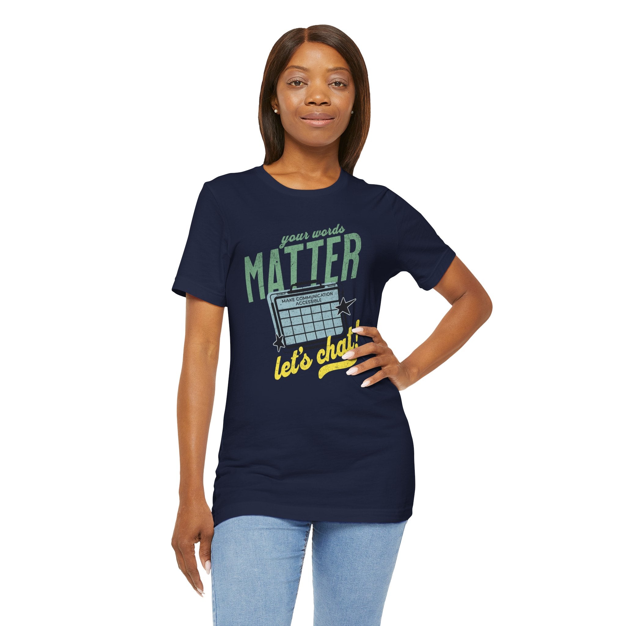 AAC Your Words Matter Unisex Jersey Short Sleeve Tee
