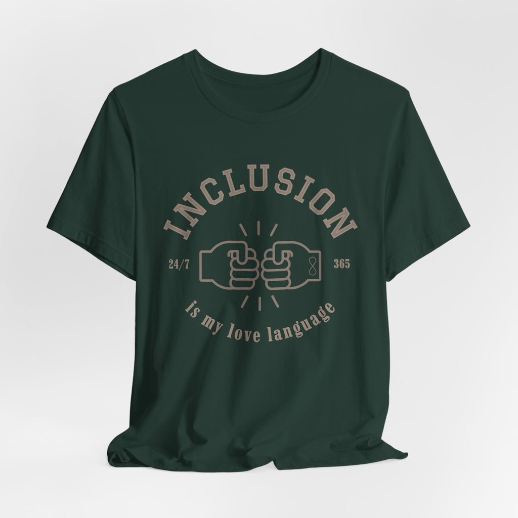 Inclusion Love Language Unisex Jersey Short Sleeve Tee