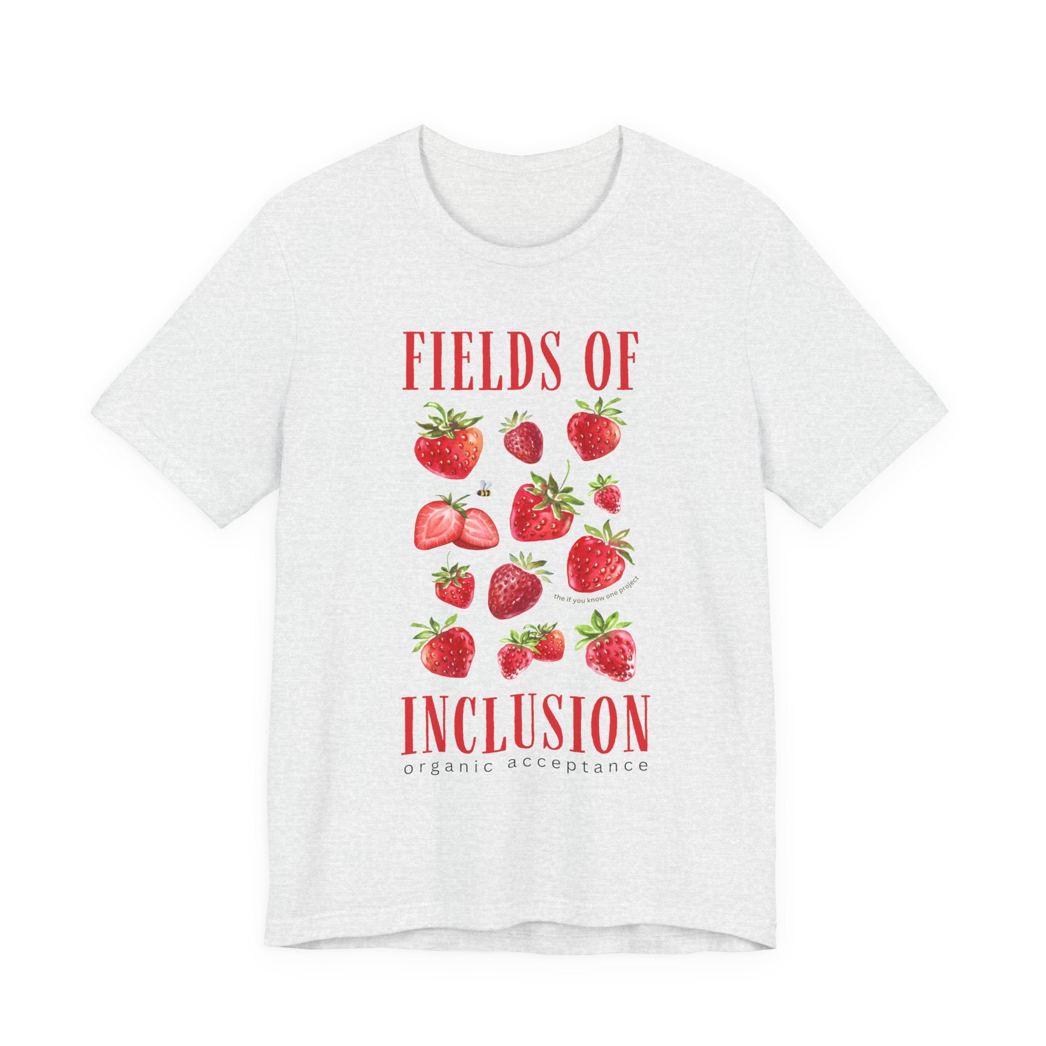 Fields of Inclusion Strawberry Unisex Jersey Short Sleeve Tee