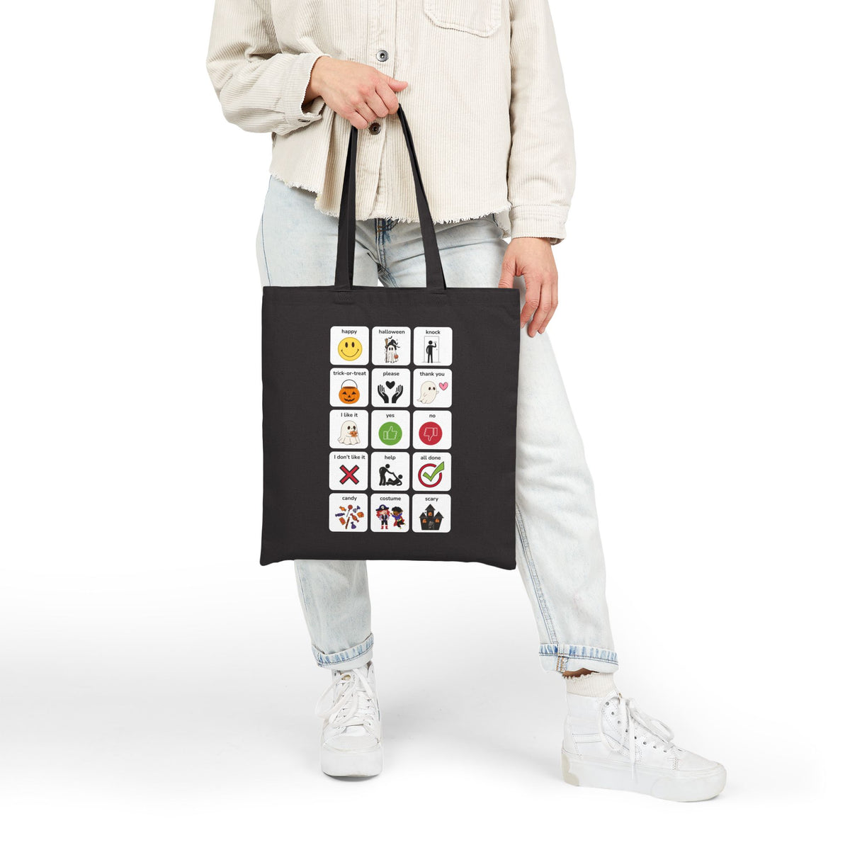 AAC Trick or Treat Cotton Canvas Tote Bag