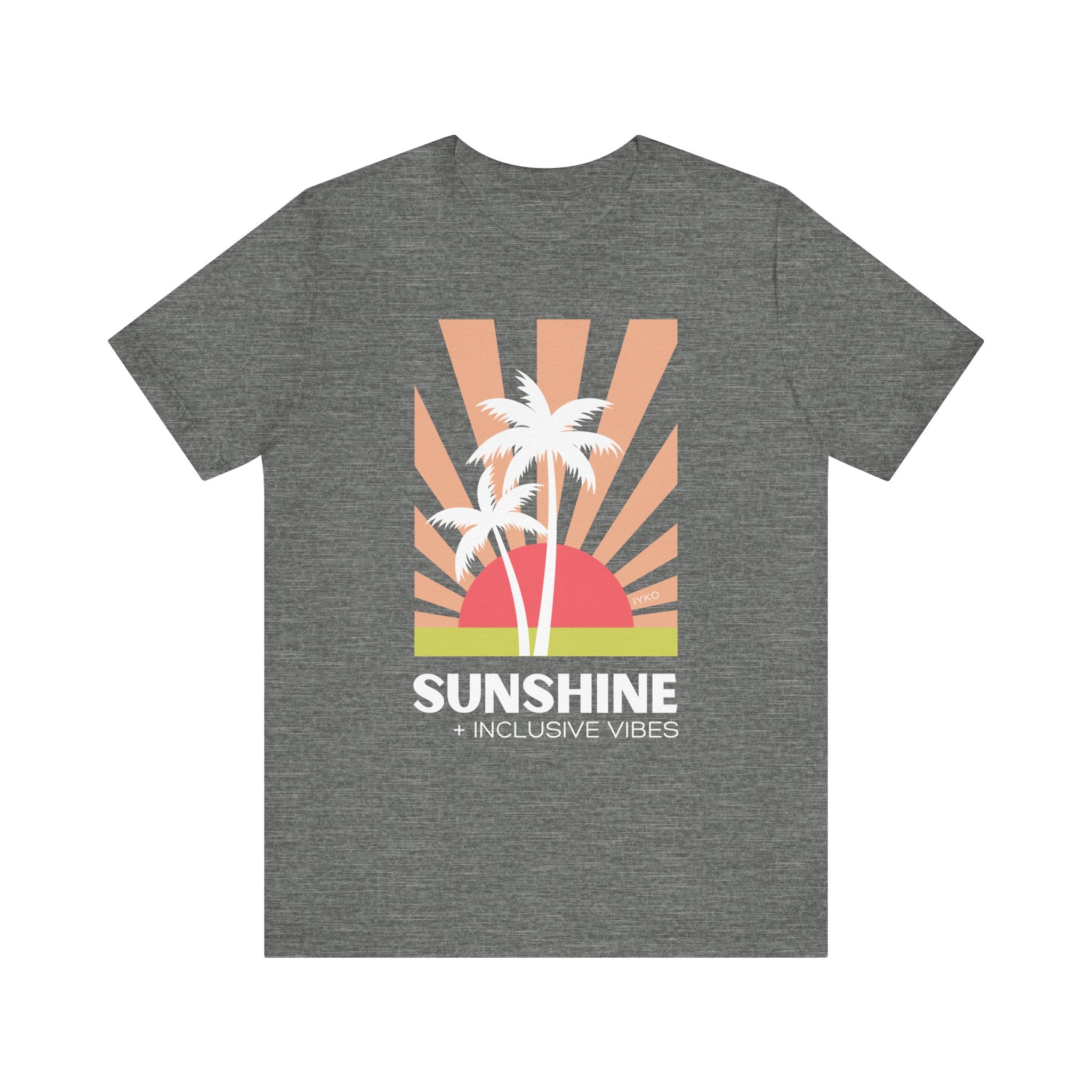 Sunshine and Inclusive Vibes Unisex Jersey Short Sleeve Tee