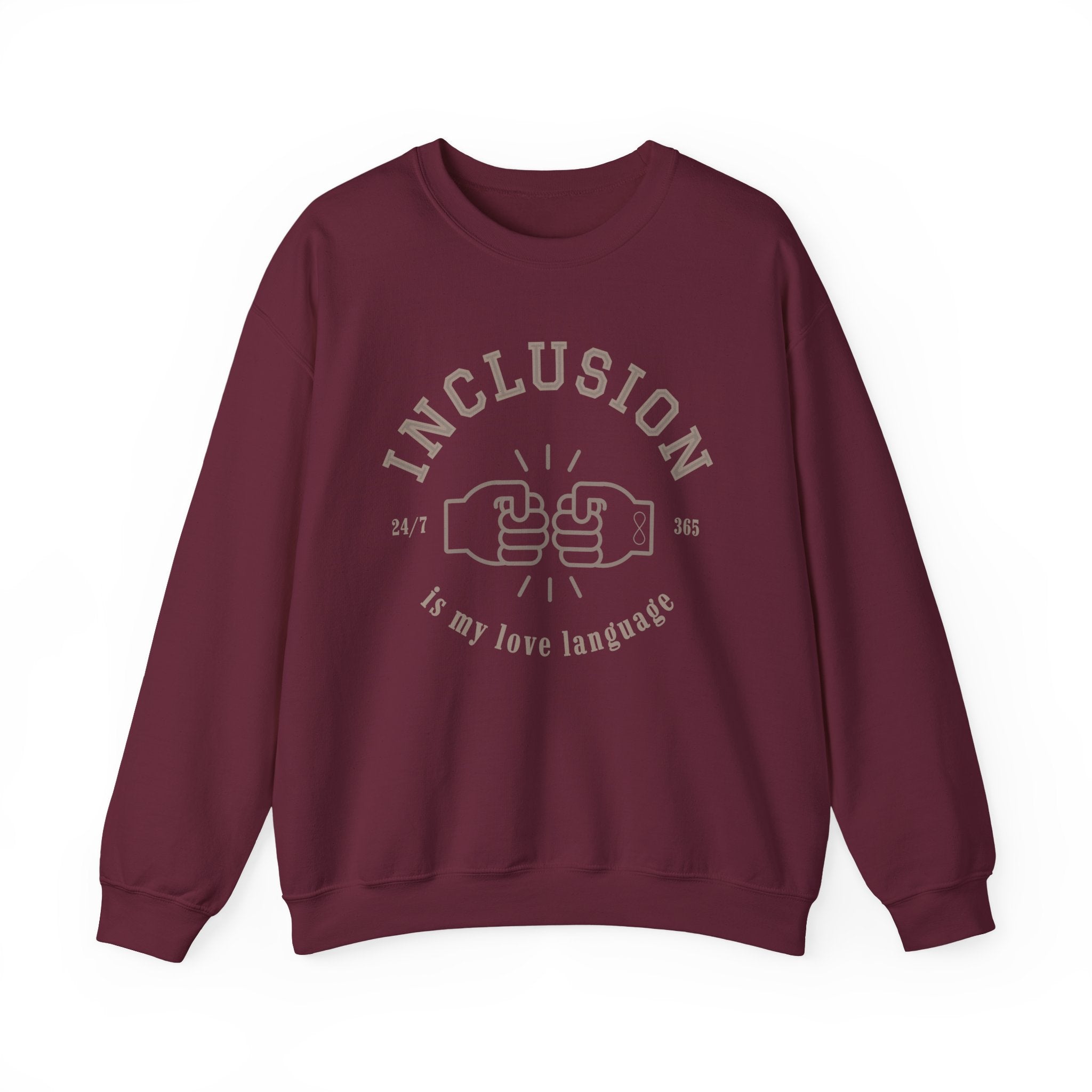Inclusion Love Language Unisex Crewneck Sweatshirt