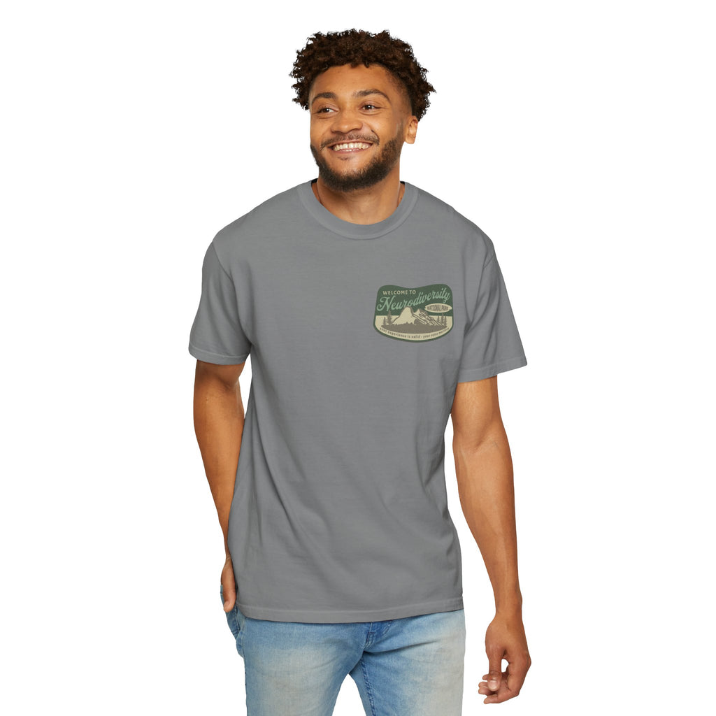 Neurodiversity National Park Unisex Garment-Dyed T-shirt