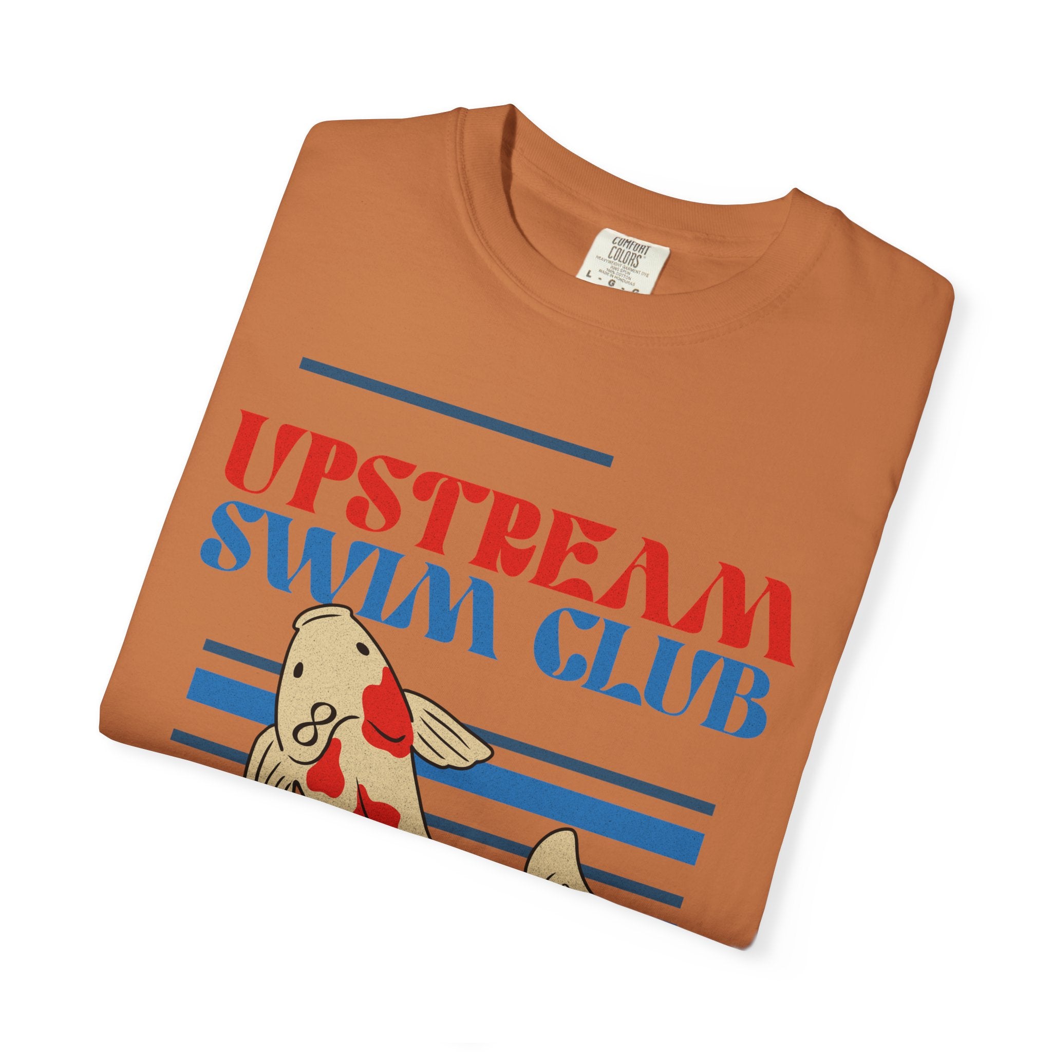 Upstream Swim Club Unisex Garment-Dyed T-shirt