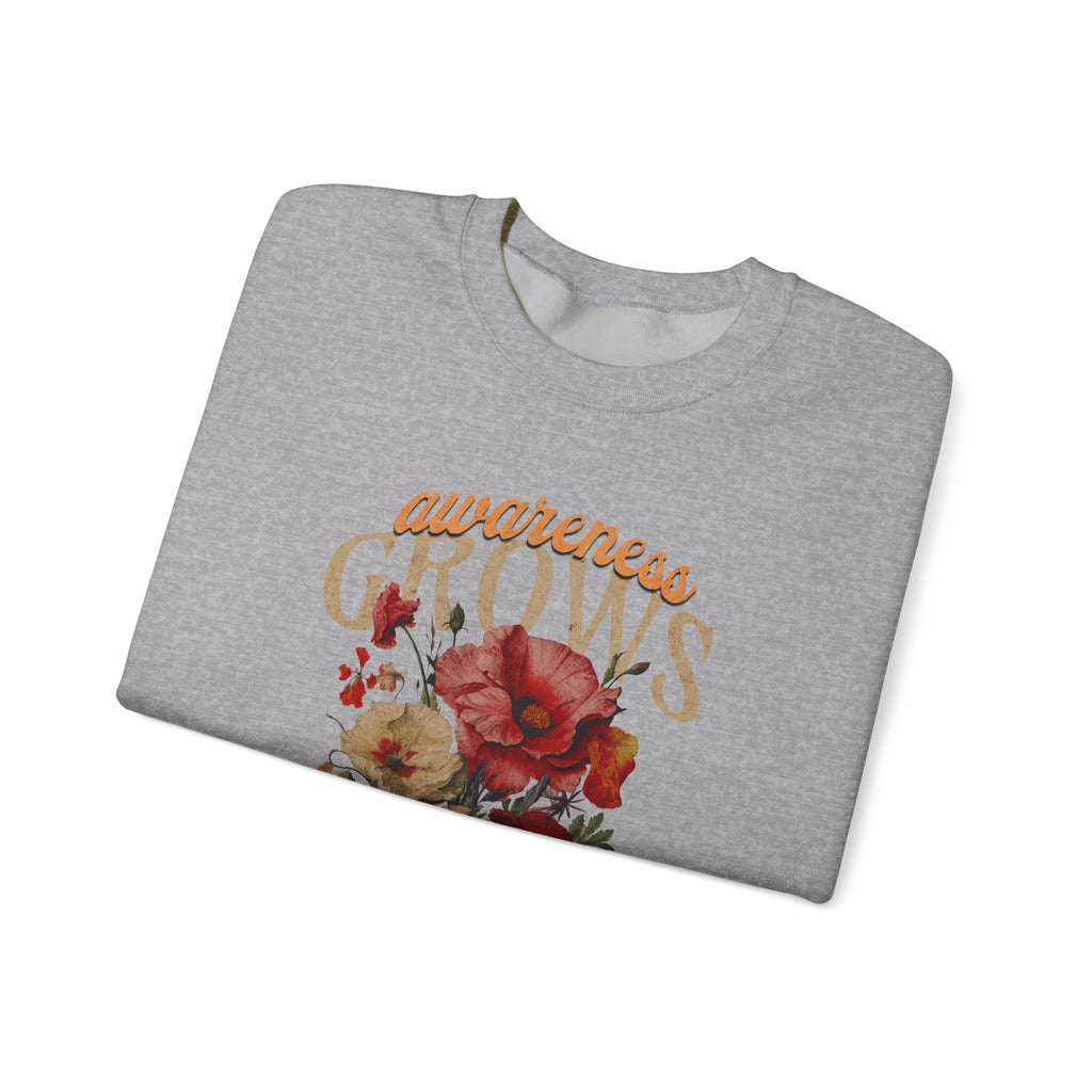 Awareness Grows Acceptance Flourishes Unisex Crewneck Sweatshirt