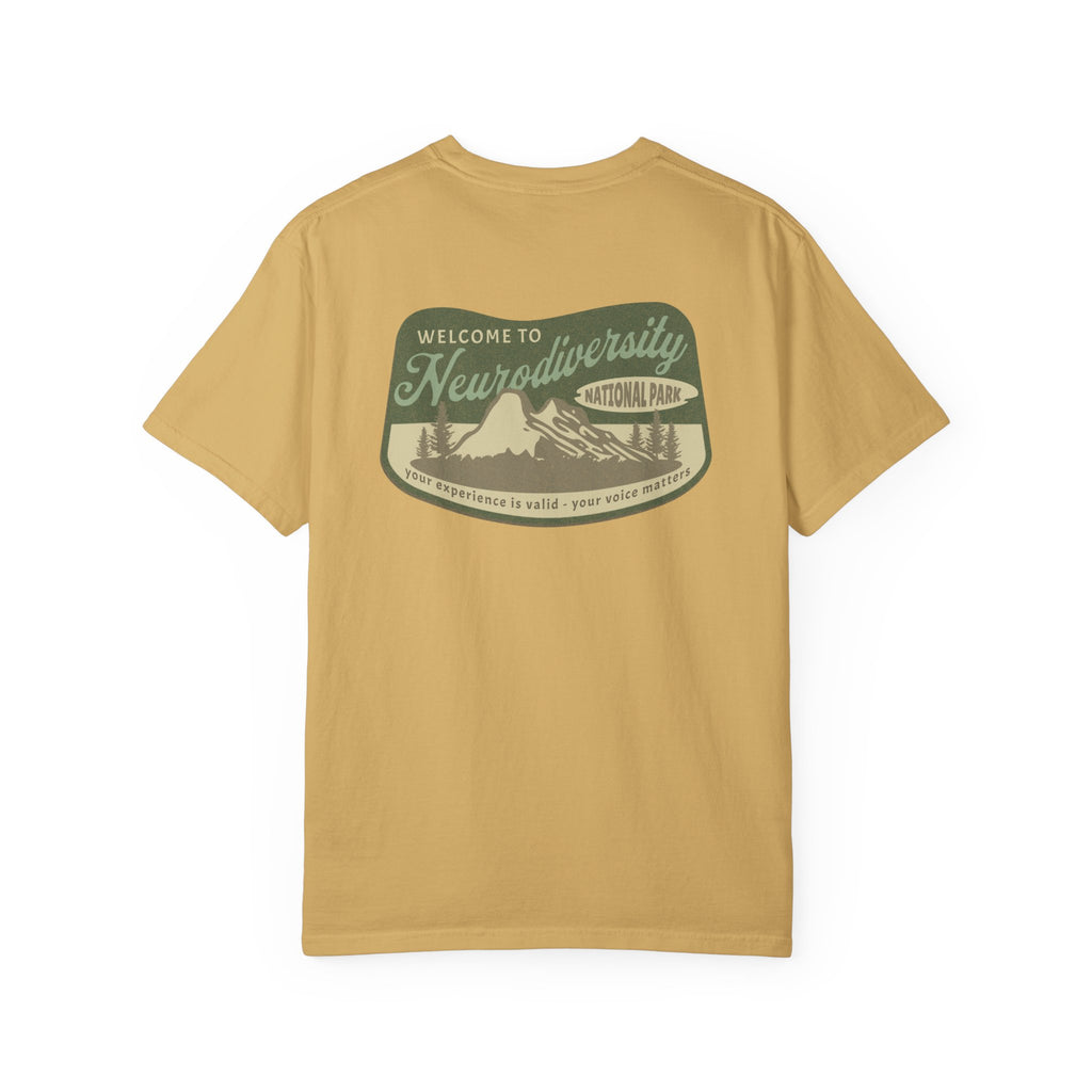 Neurodiversity National Park Unisex Garment-Dyed T-shirt