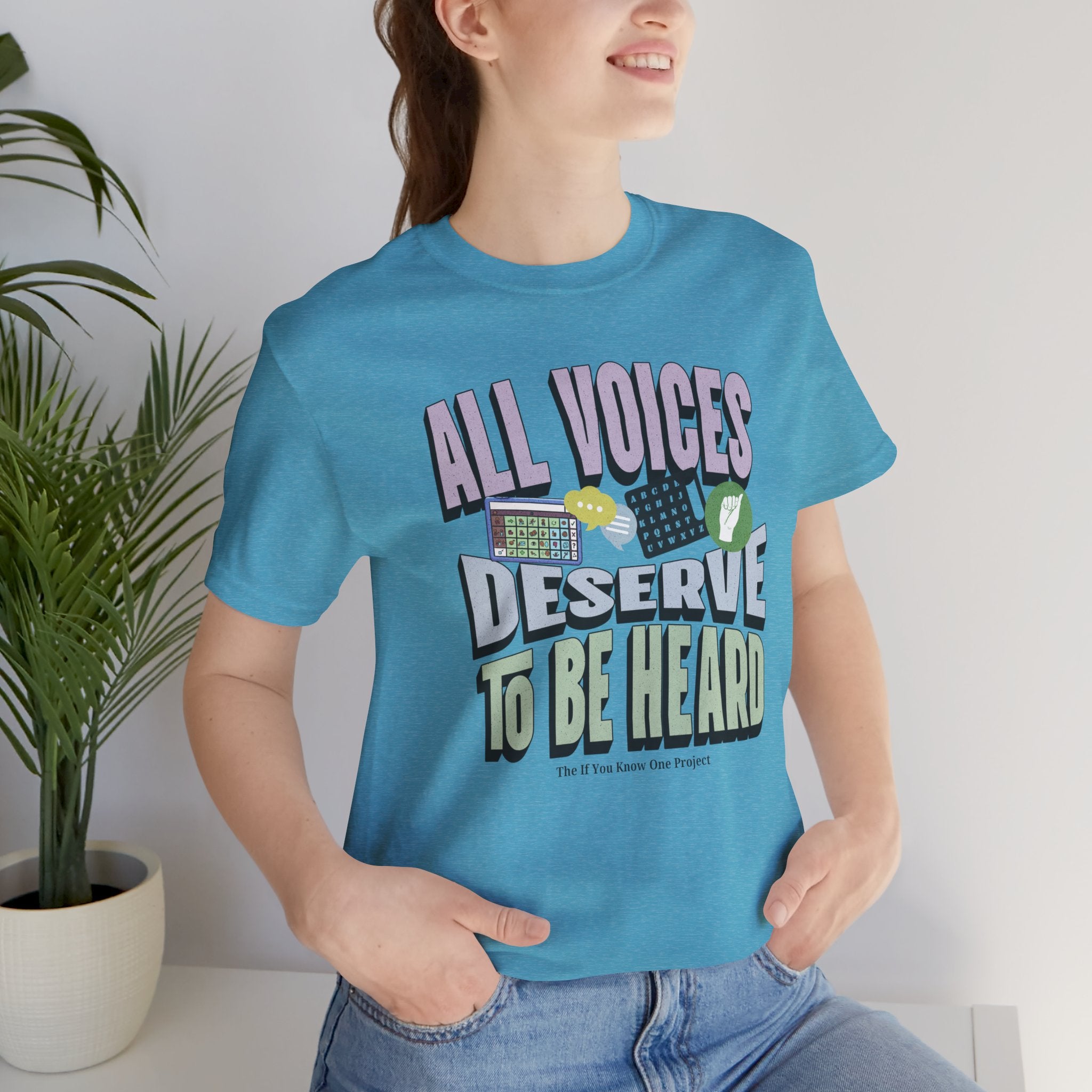 All Voices Deserve To Be Heard Unisex Jersey Short Sleeve Tee