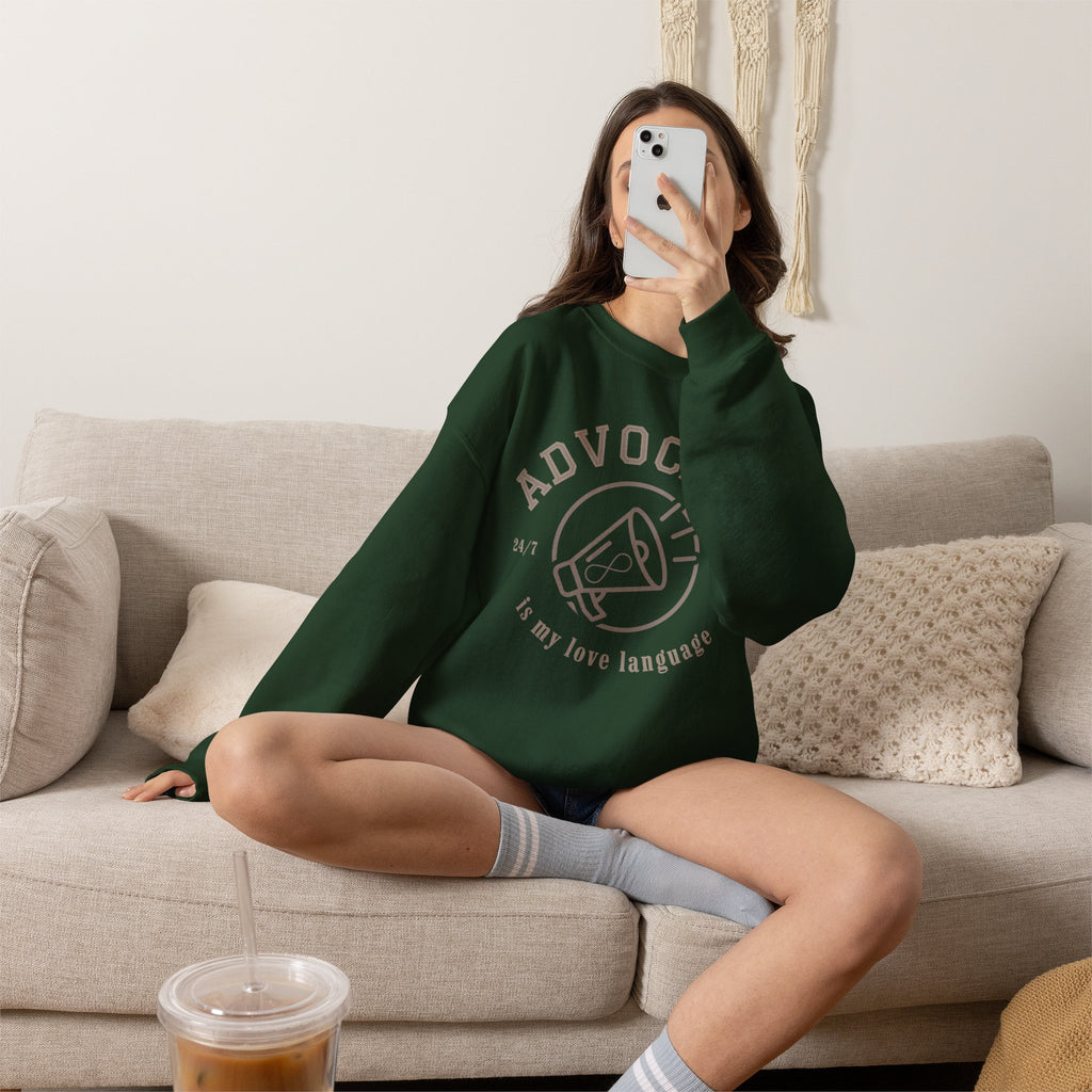 Advocacy Love Language Unisex Crewneck Sweatshirt