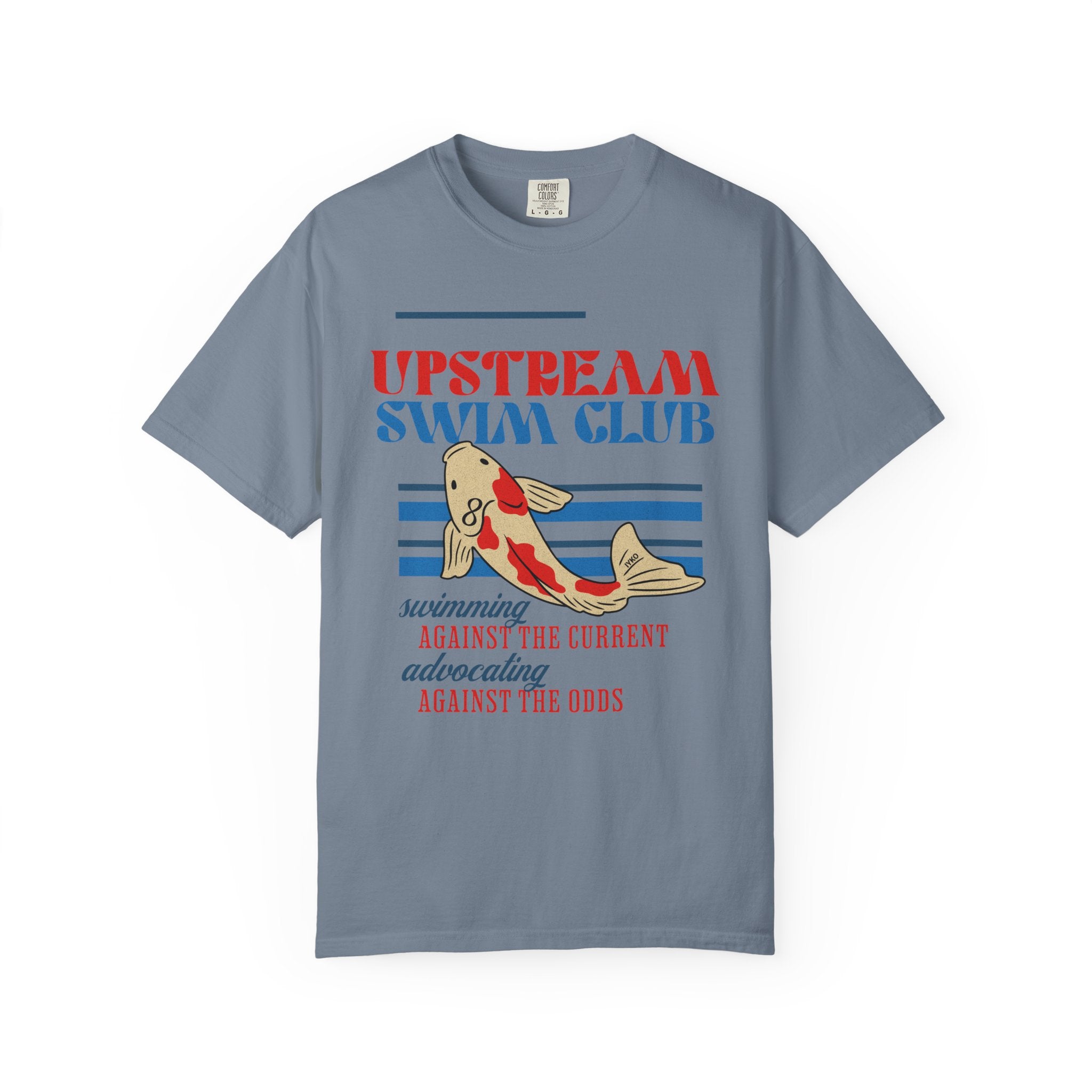 Upstream Swim Club Unisex Garment-Dyed T-shirt