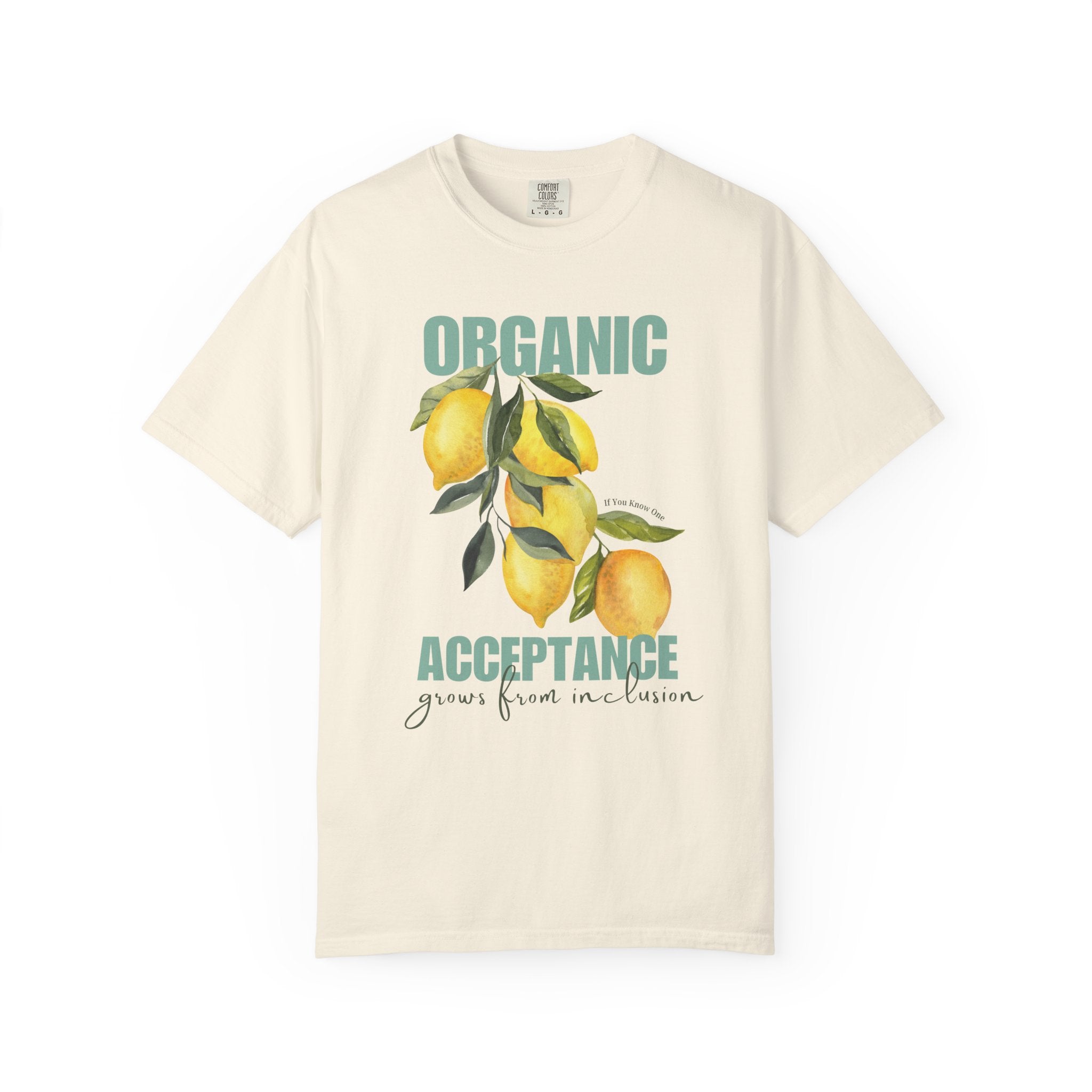 Organic Acceptance Lemon Unisex Garment-Dyed T-shirt