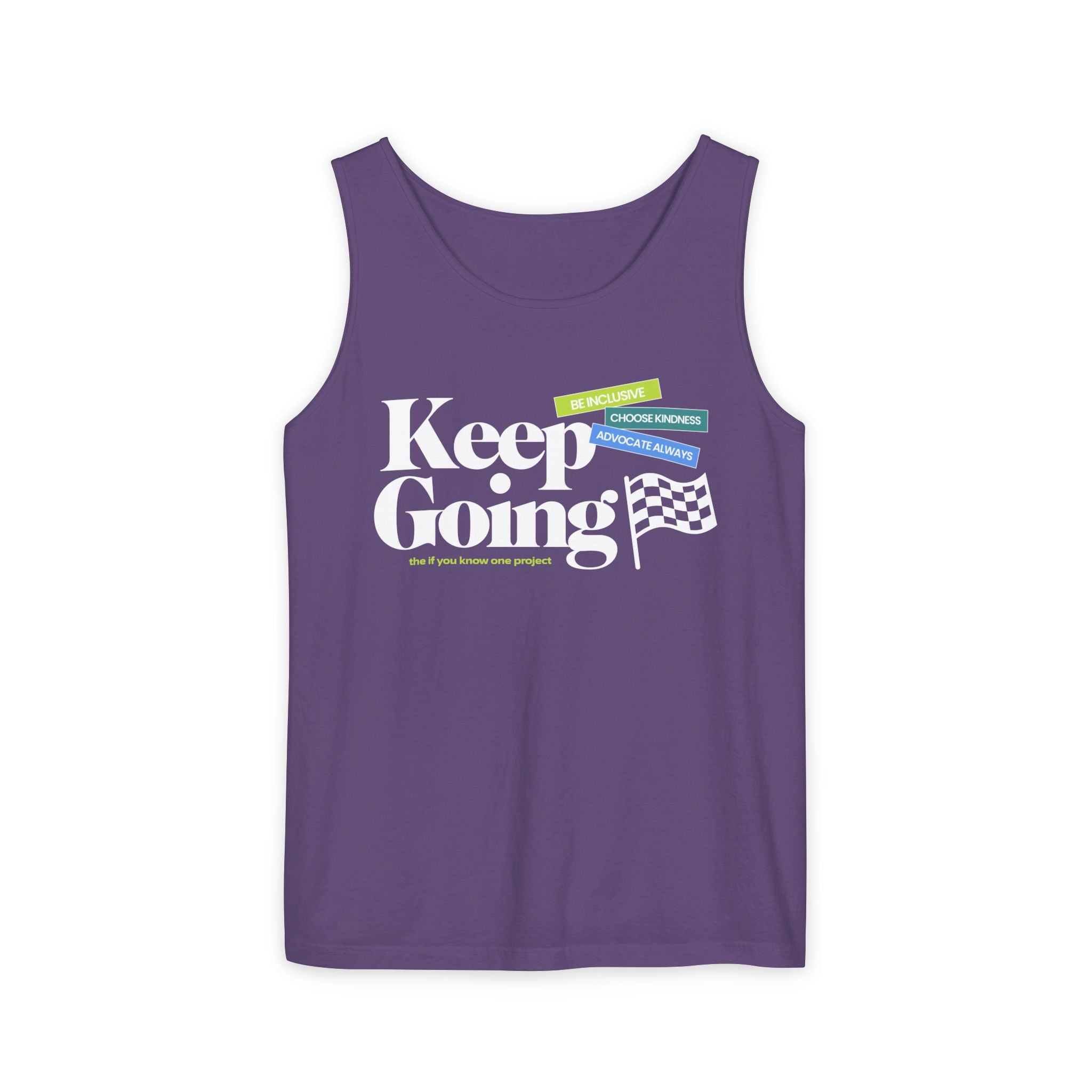 Keep Going Unisex Garment-Dyed Tank Top
