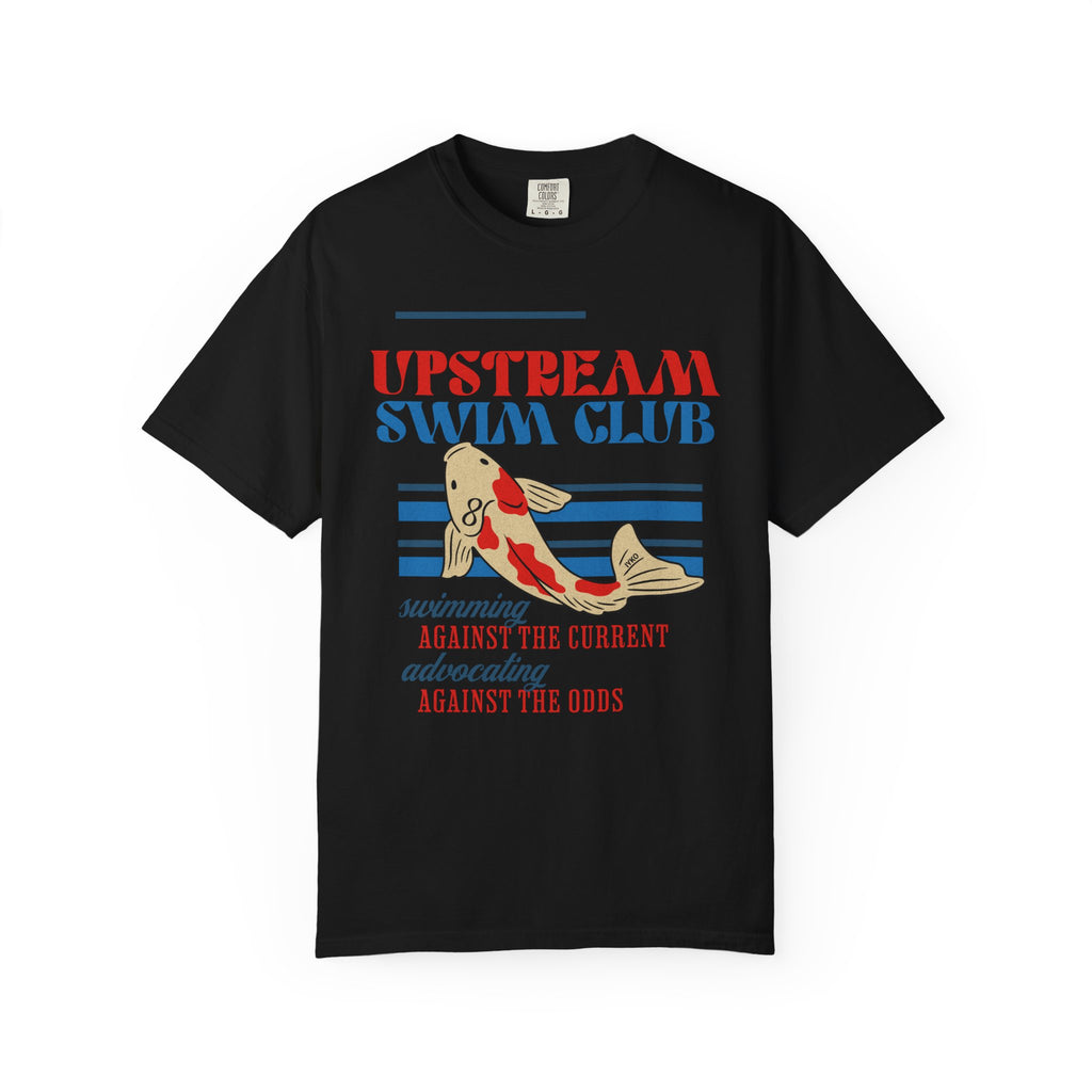 Upstream Swim Club Unisex Garment-Dyed T-shirt