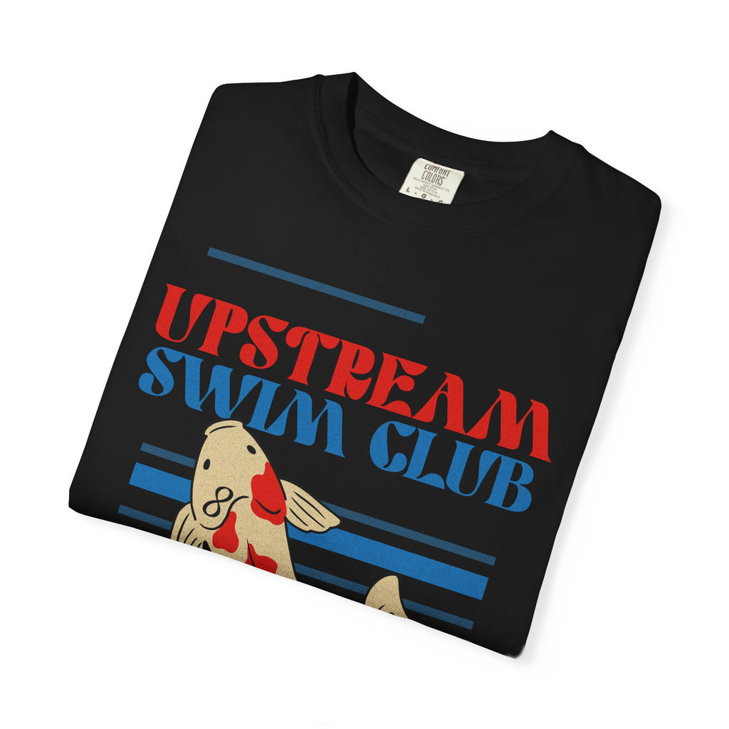 Upstream Swim Club Unisex Garment-Dyed T-shirt
