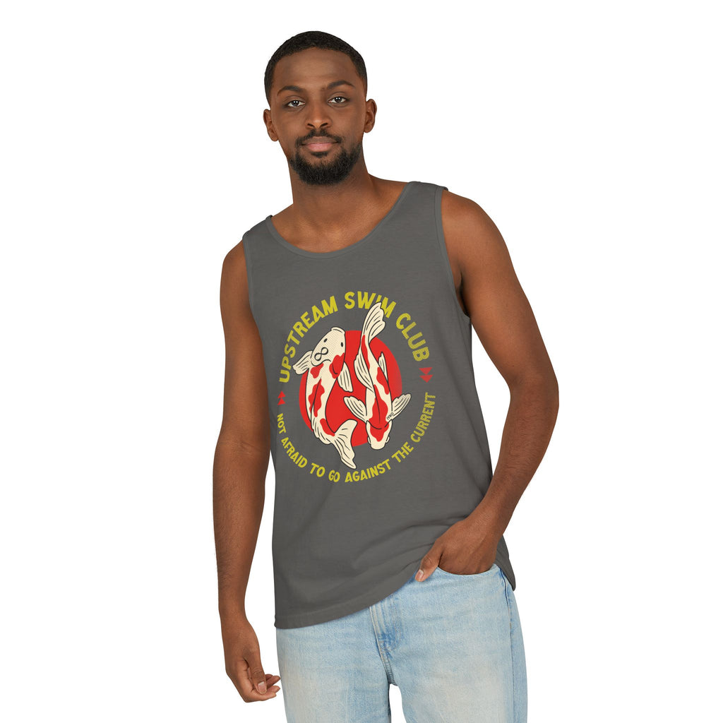 Upstream Swim Club Unisex Garment-Dyed Tank Top