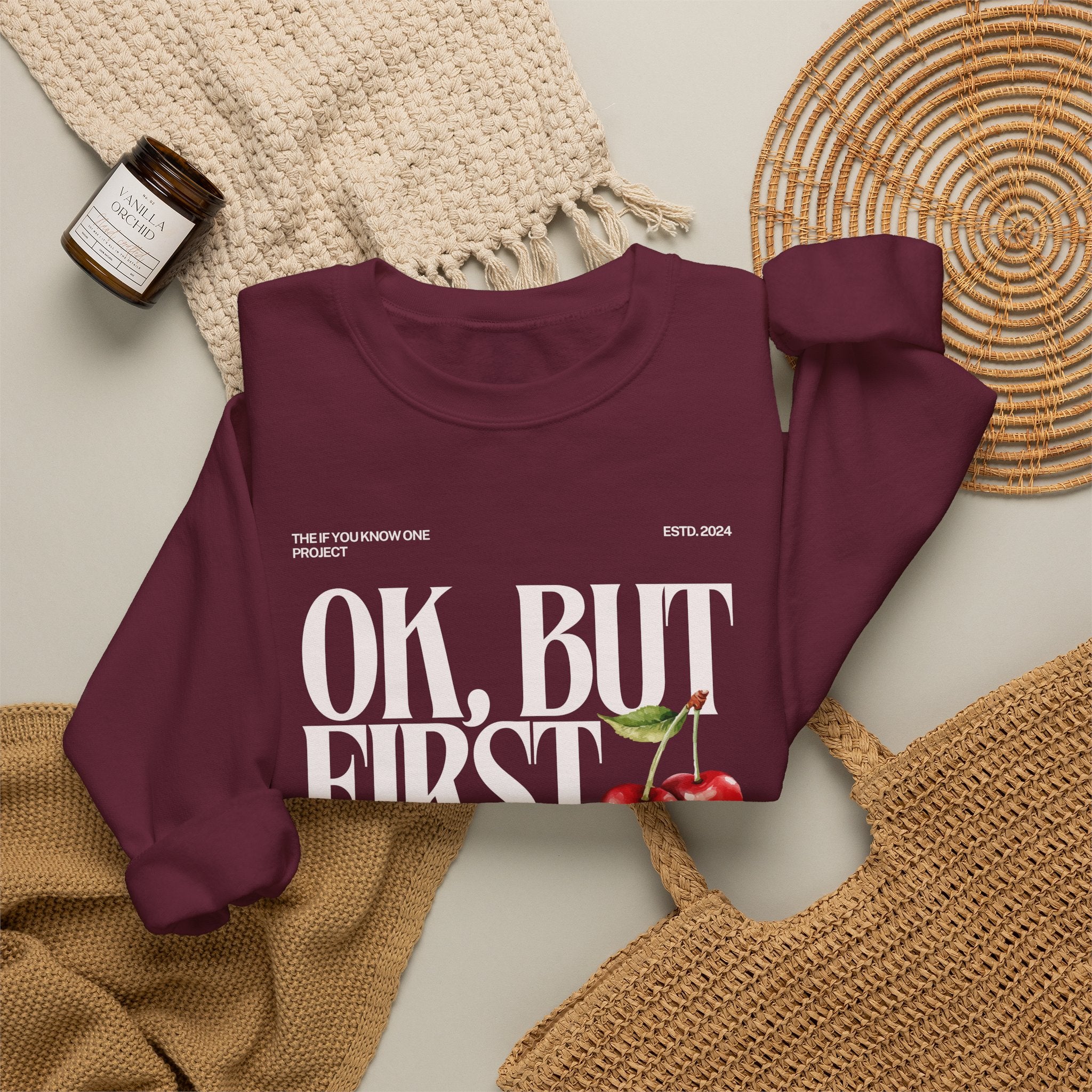 OK But First Inclusion Unisex Crewneck Sweatshirt