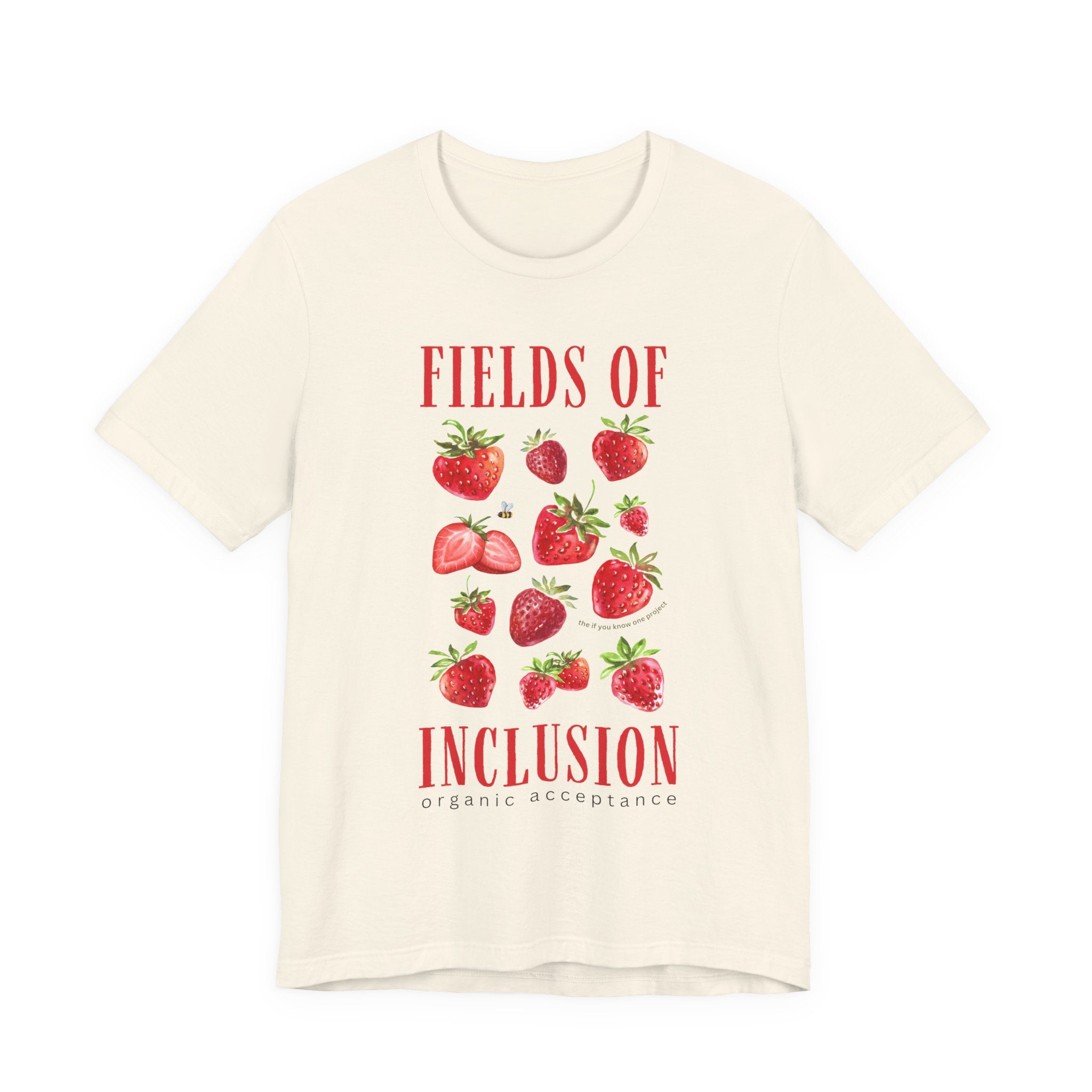 Fields of Inclusion Strawberry Unisex Jersey Short Sleeve Tee