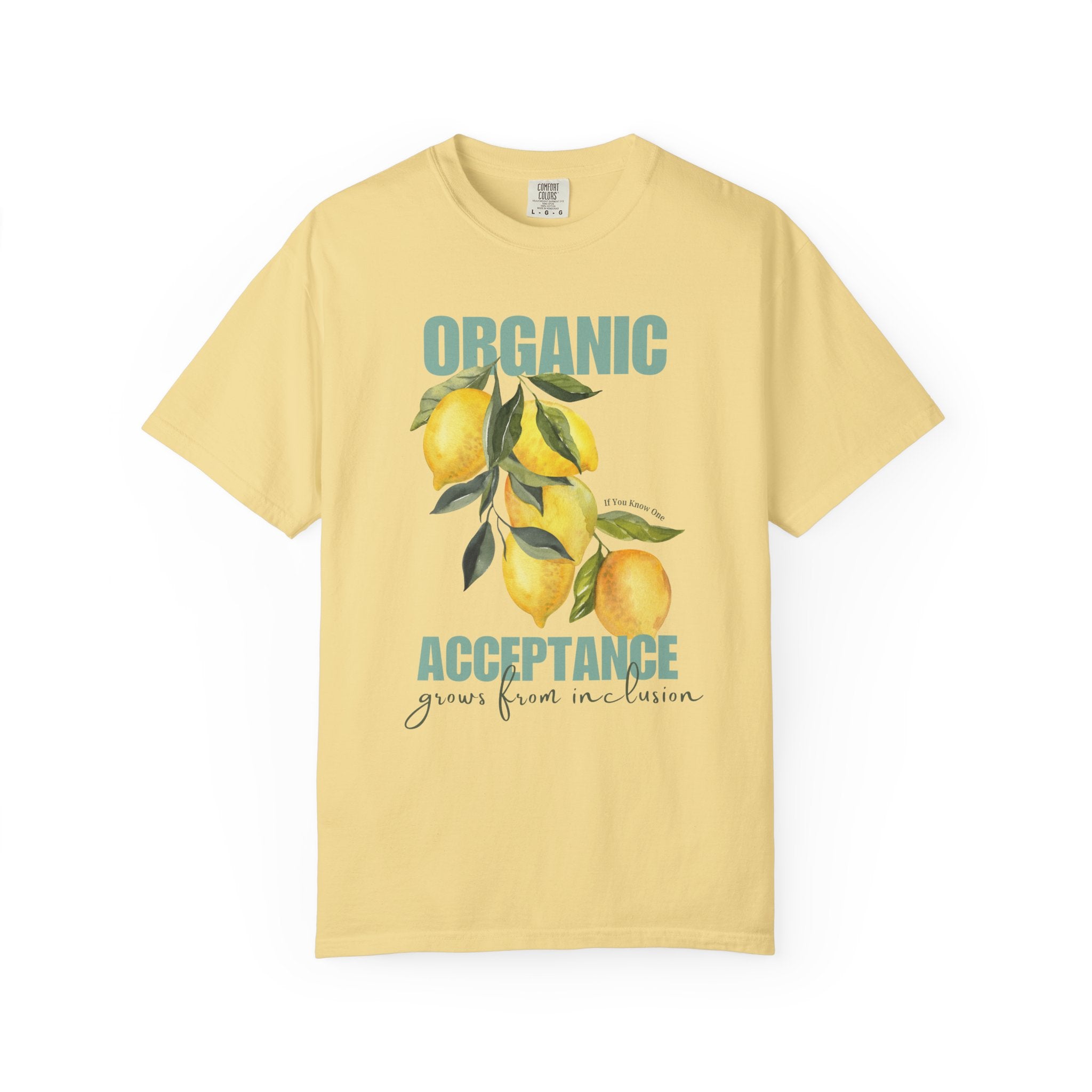 Organic Acceptance Lemon Unisex Garment-Dyed T-shirt