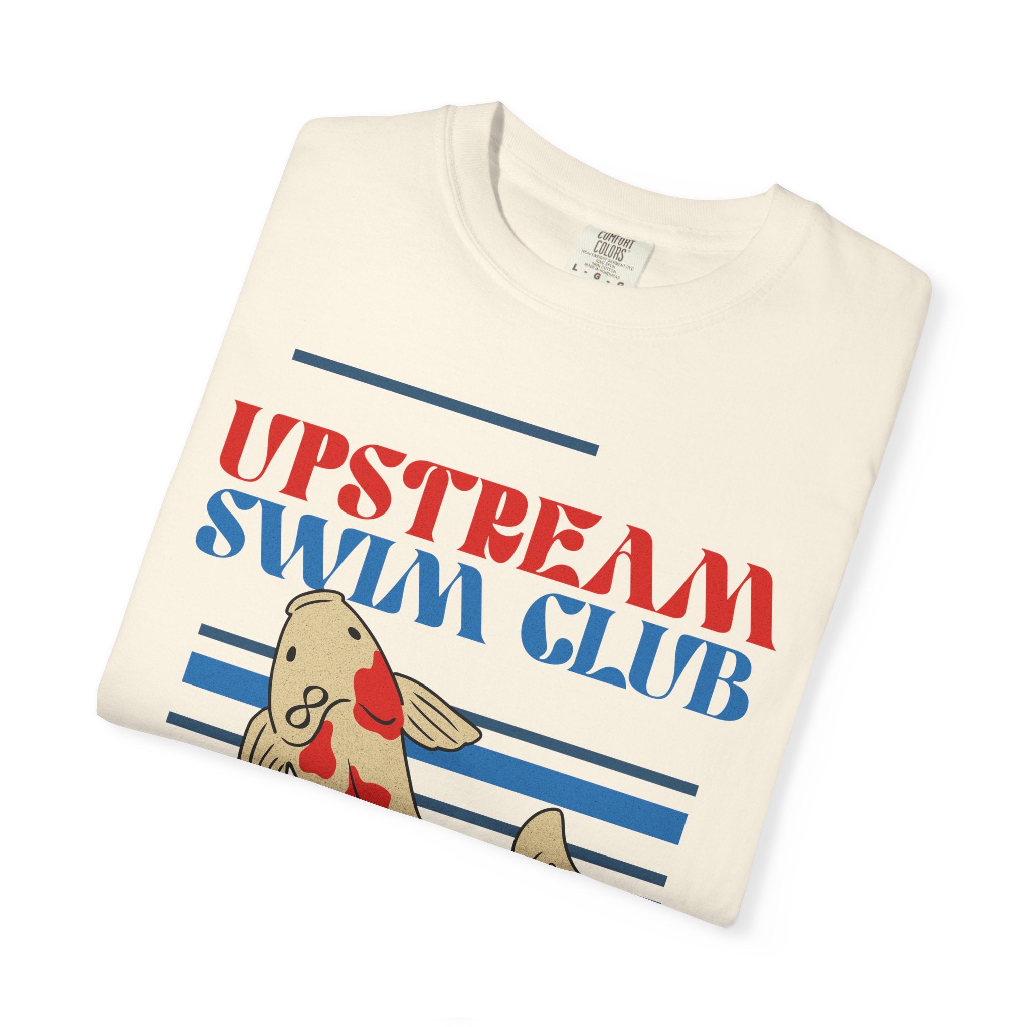 Upstream Swim Club Unisex Garment-Dyed T-shirt