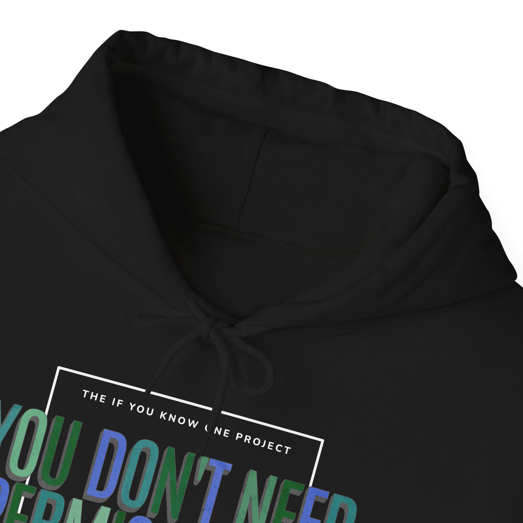 You Don't Need Permission To Exist Outside The Box Unisex Heavy Blend™ Hooded Sweatshirt