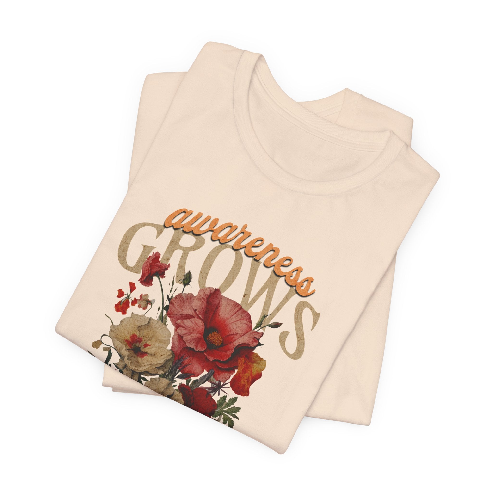 Awareness Grows Acceptance Flourishes Unisex Jersey Short Sleeve Tee