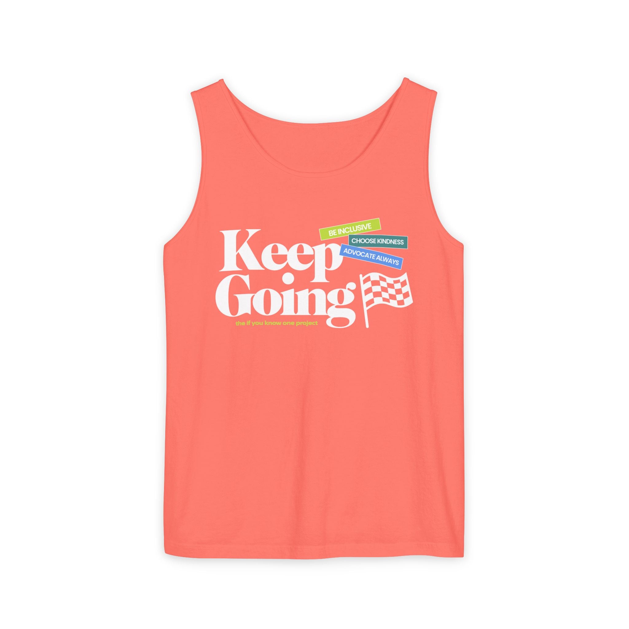 Keep Going Unisex Garment-Dyed Tank Top