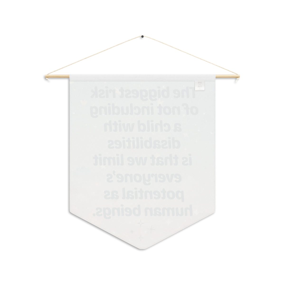 The Biggest Risk 18" x 21" Pennant