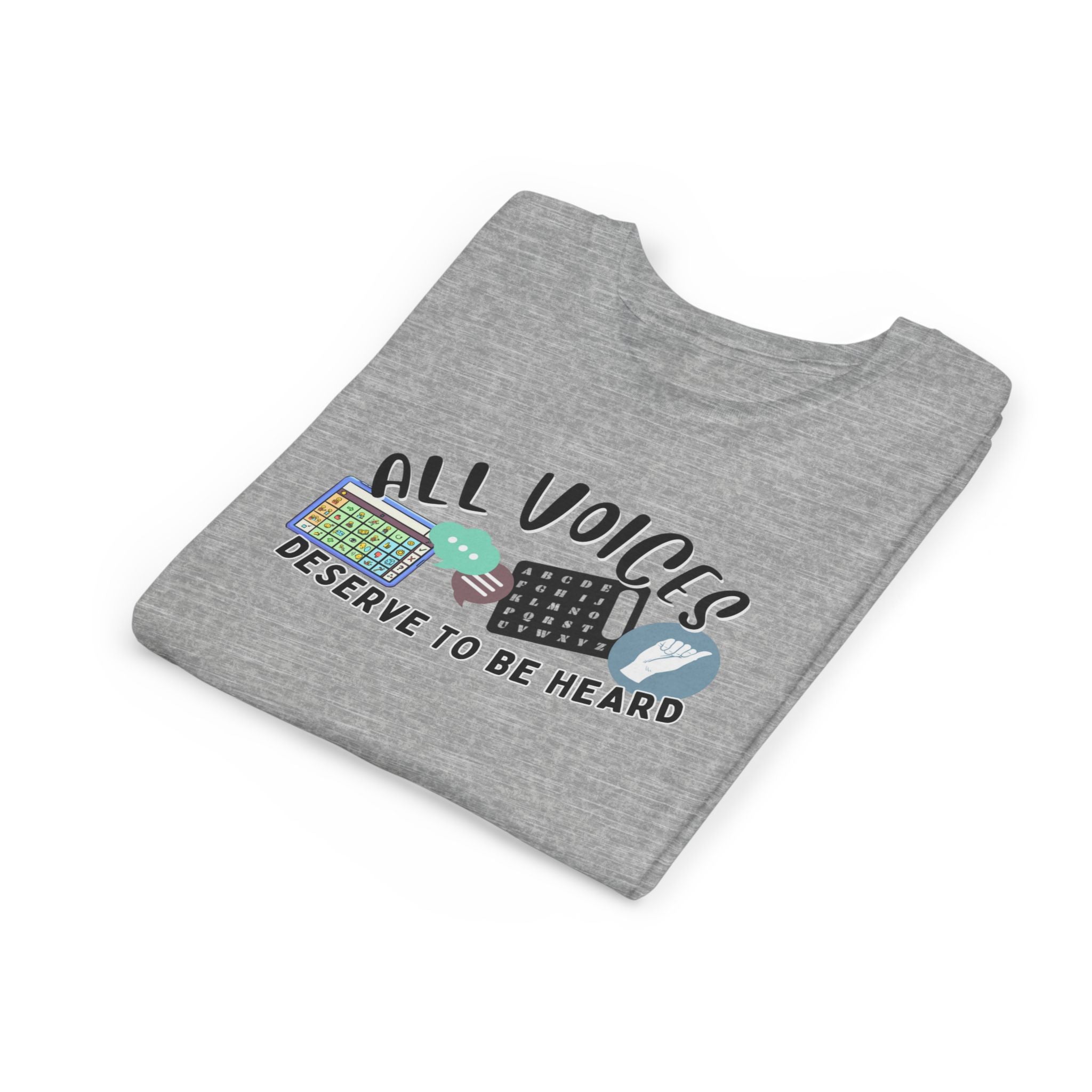 All Voices Deserve To Be Heard Youth Short Sleeve Tee