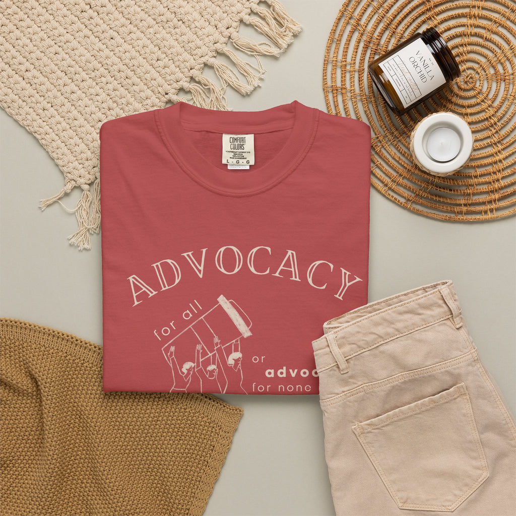 Advocacy For All Unisex Garment-Dyed T-shirt