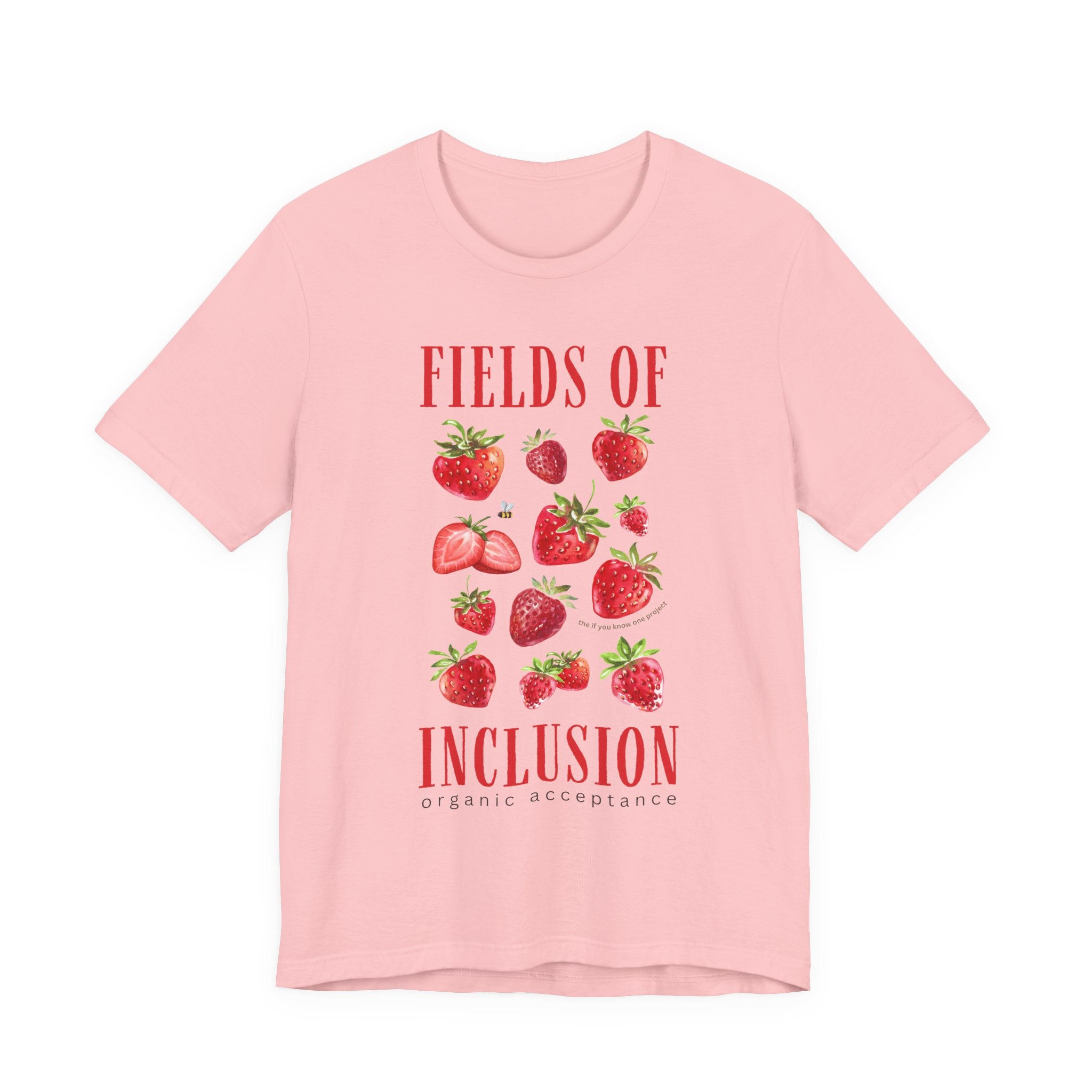 Fields of Inclusion Strawberry Unisex Jersey Short Sleeve Tee