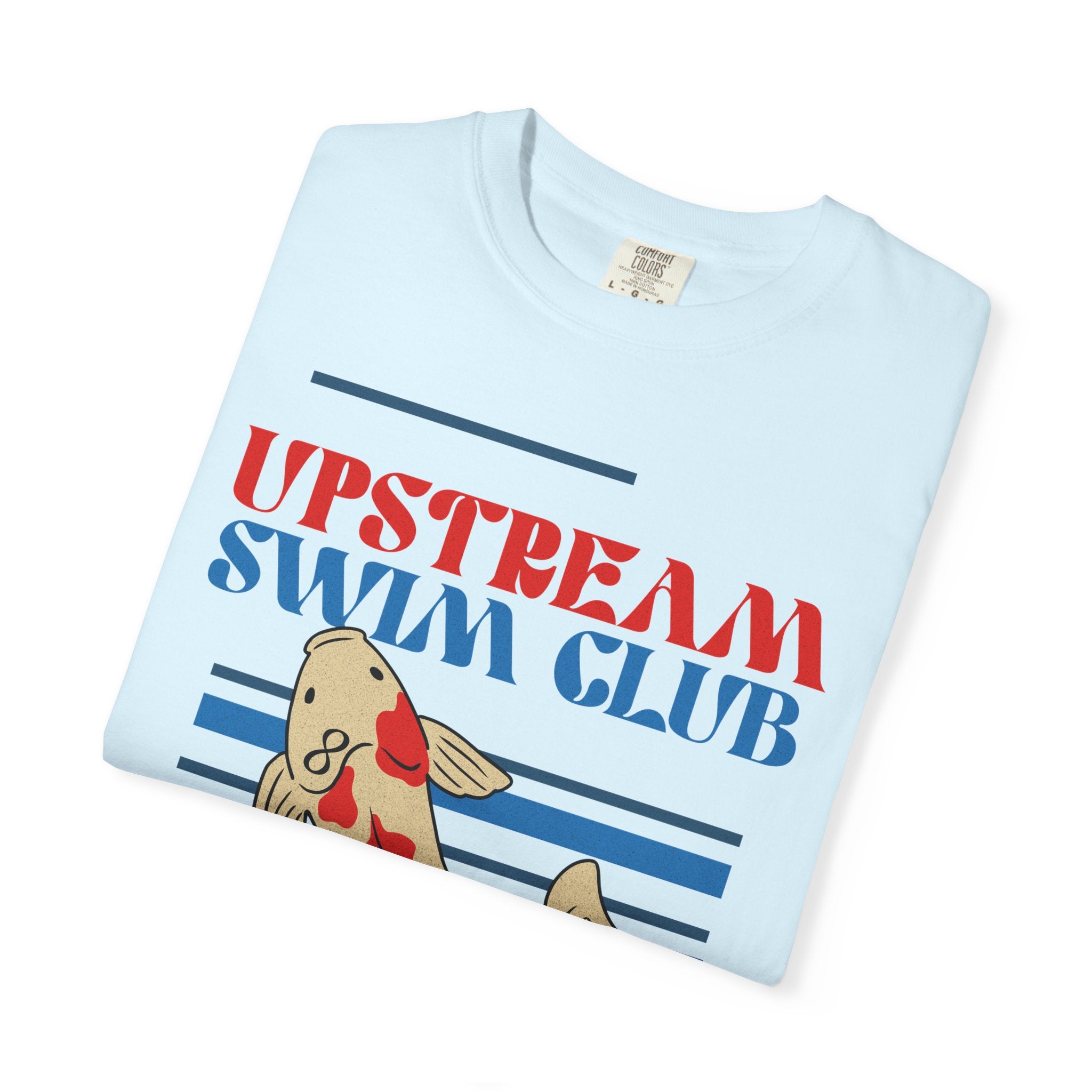 Upstream Swim Club Unisex Garment-Dyed T-shirt