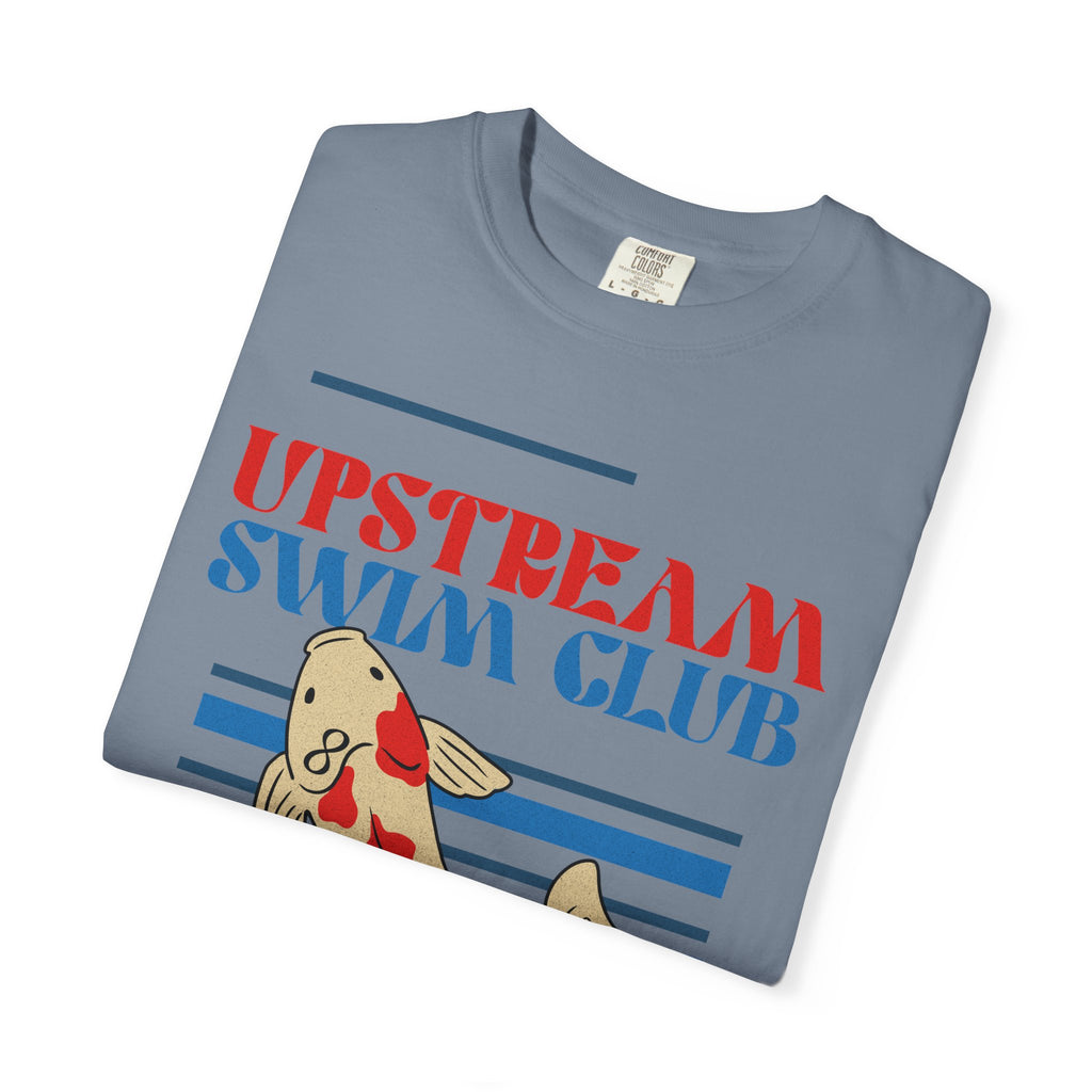 Upstream Swim Club Unisex Garment-Dyed T-shirt