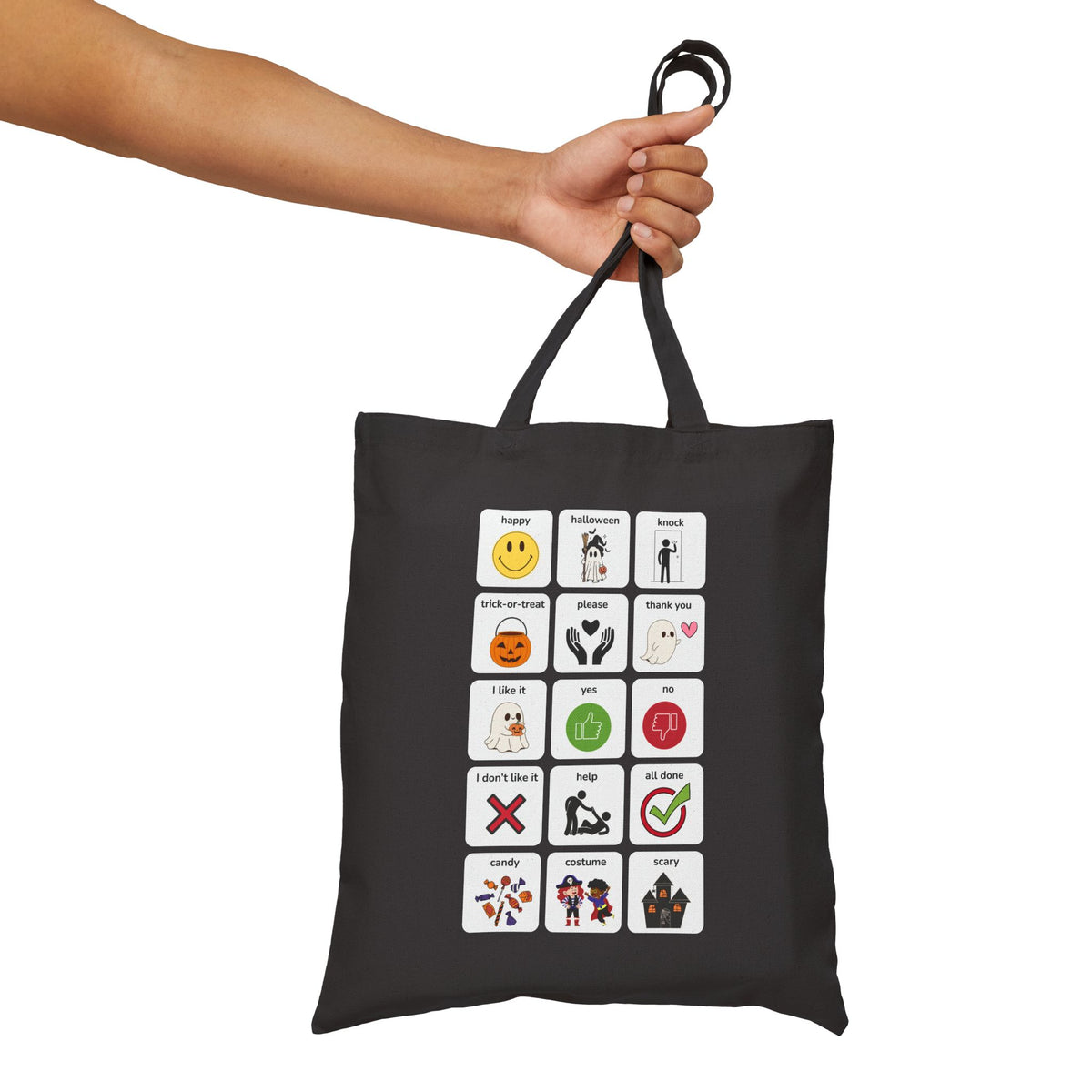 AAC Trick or Treat Cotton Canvas Tote Bag