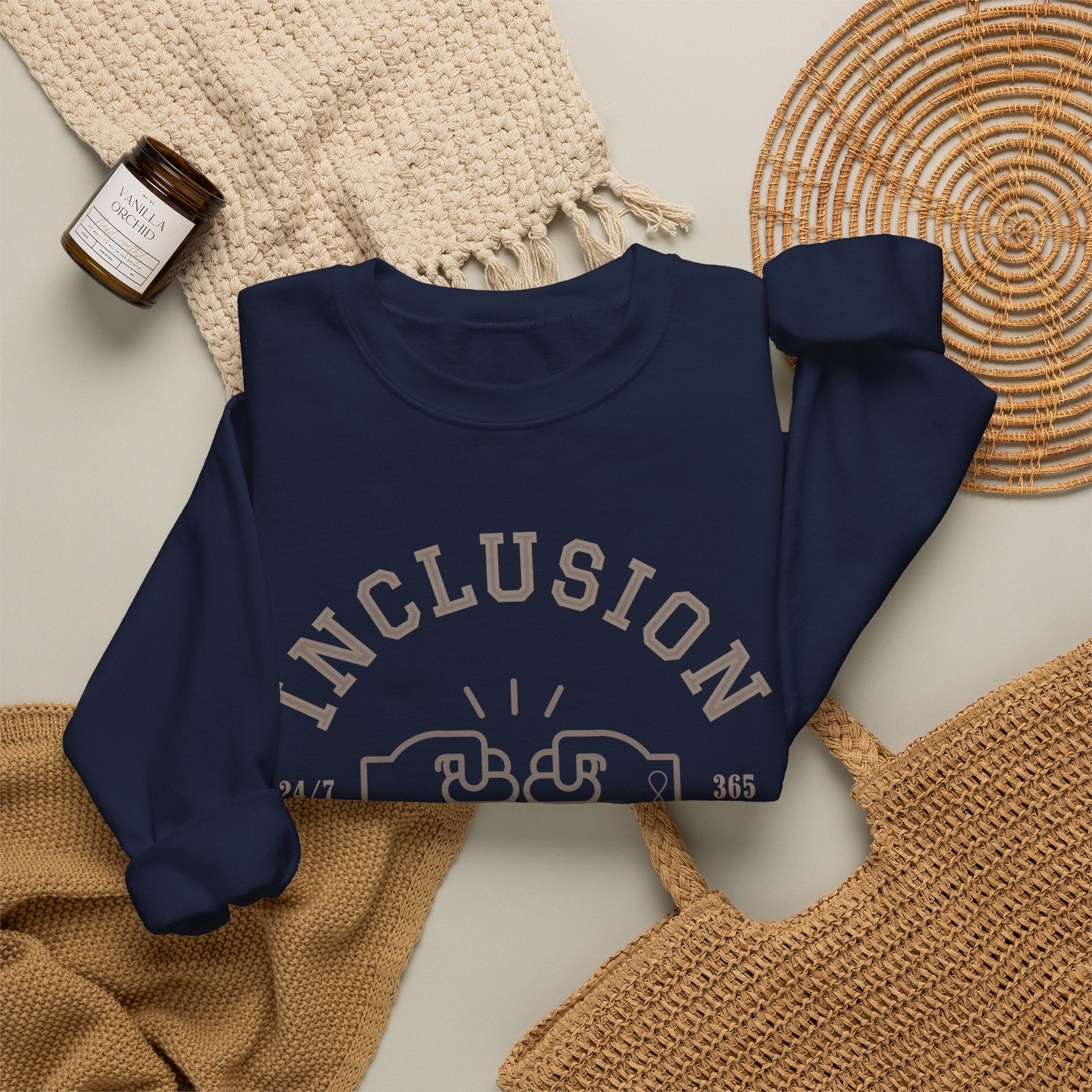 Inclusion Love Language Unisex Crewneck Sweatshirt