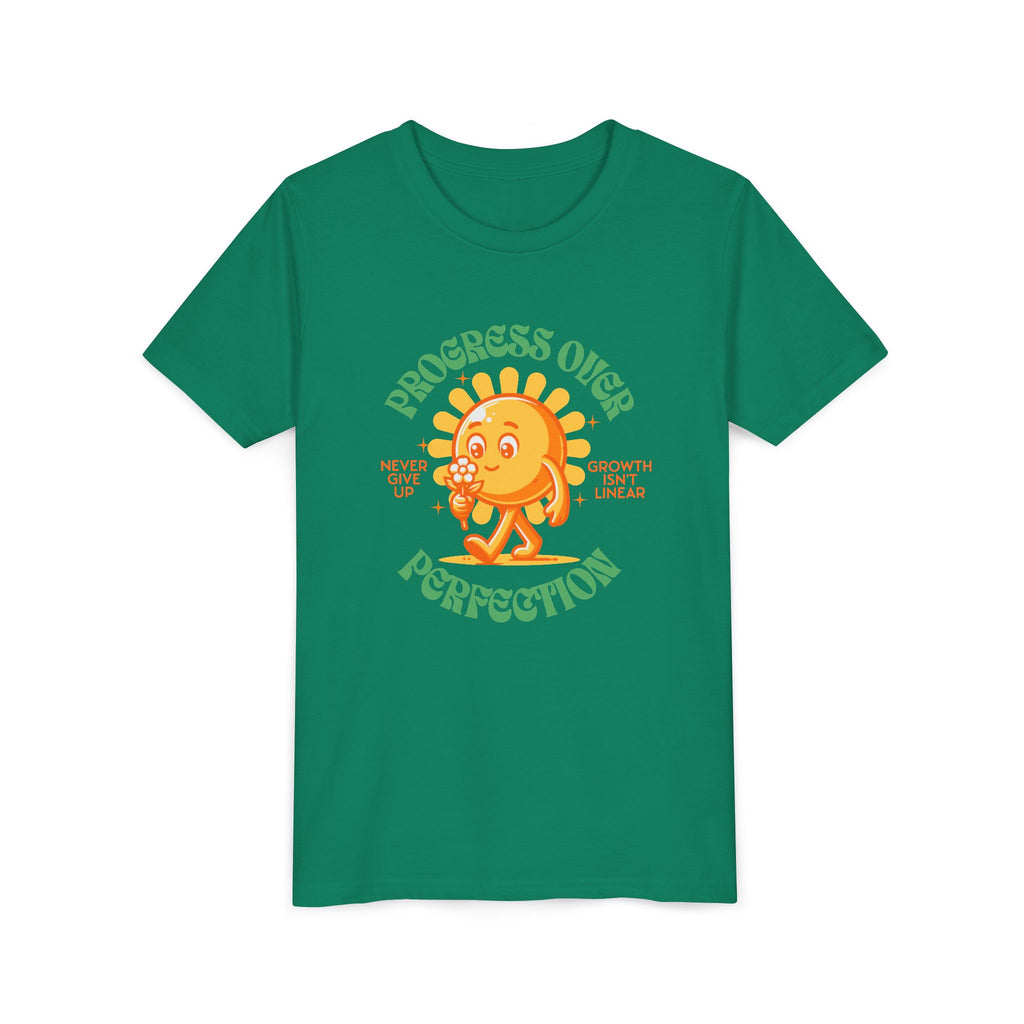 Progress Over Perfection Youth Short Sleeve Tee