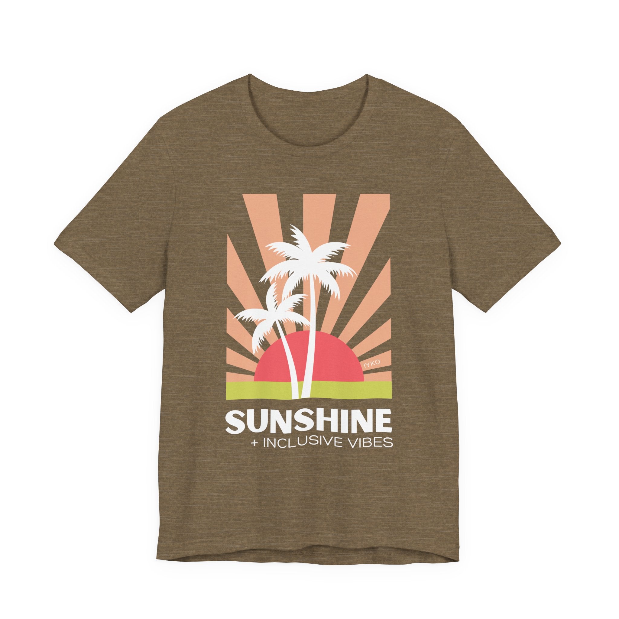 Sunshine and Inclusive Vibes Unisex Jersey Short Sleeve Tee