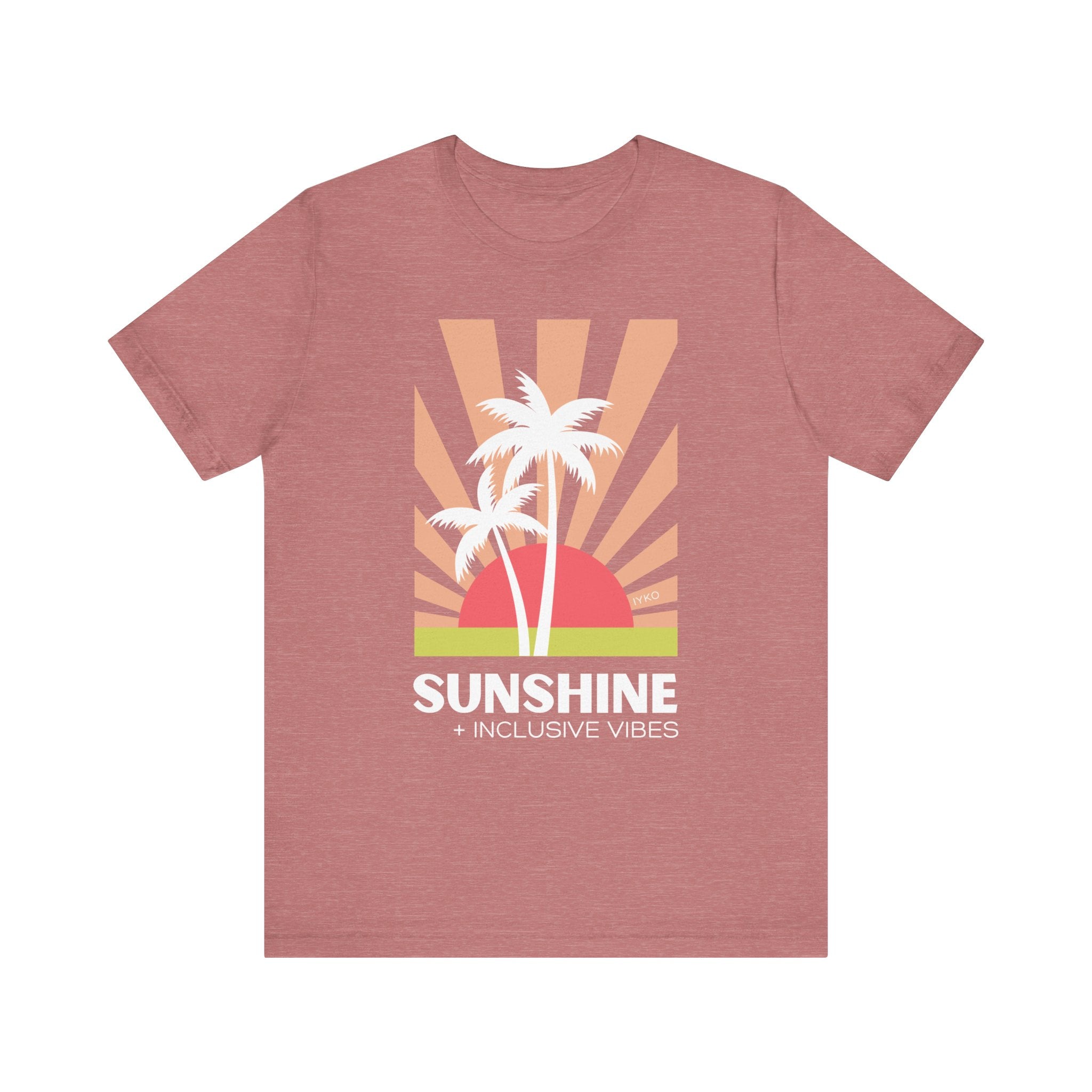 Sunshine and Inclusive Vibes Unisex Jersey Short Sleeve Tee