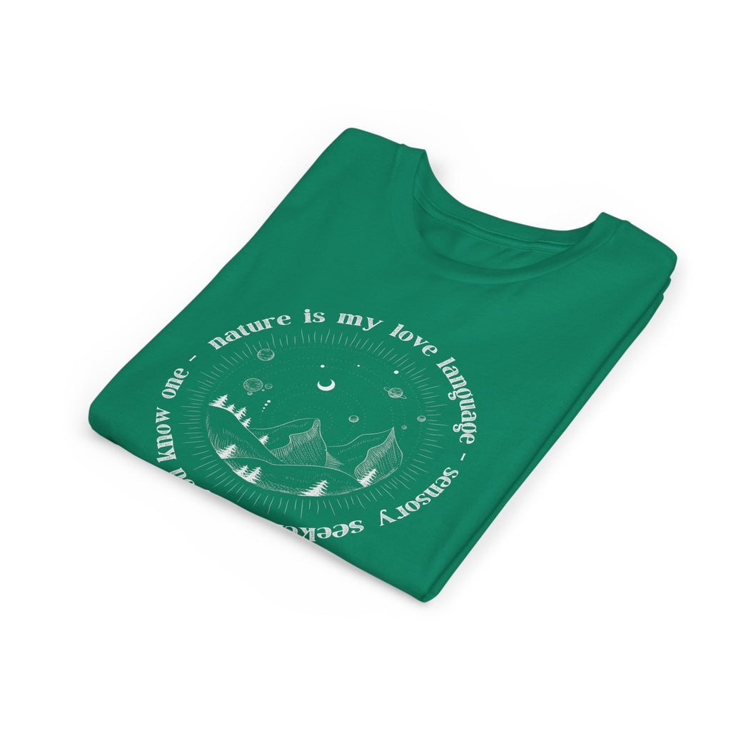 Nature Is My Love Language Youth Short Sleeve Tee