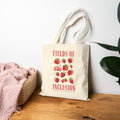 Fields of Inclusion Strawberry Cotton Canvas Tote Bag
