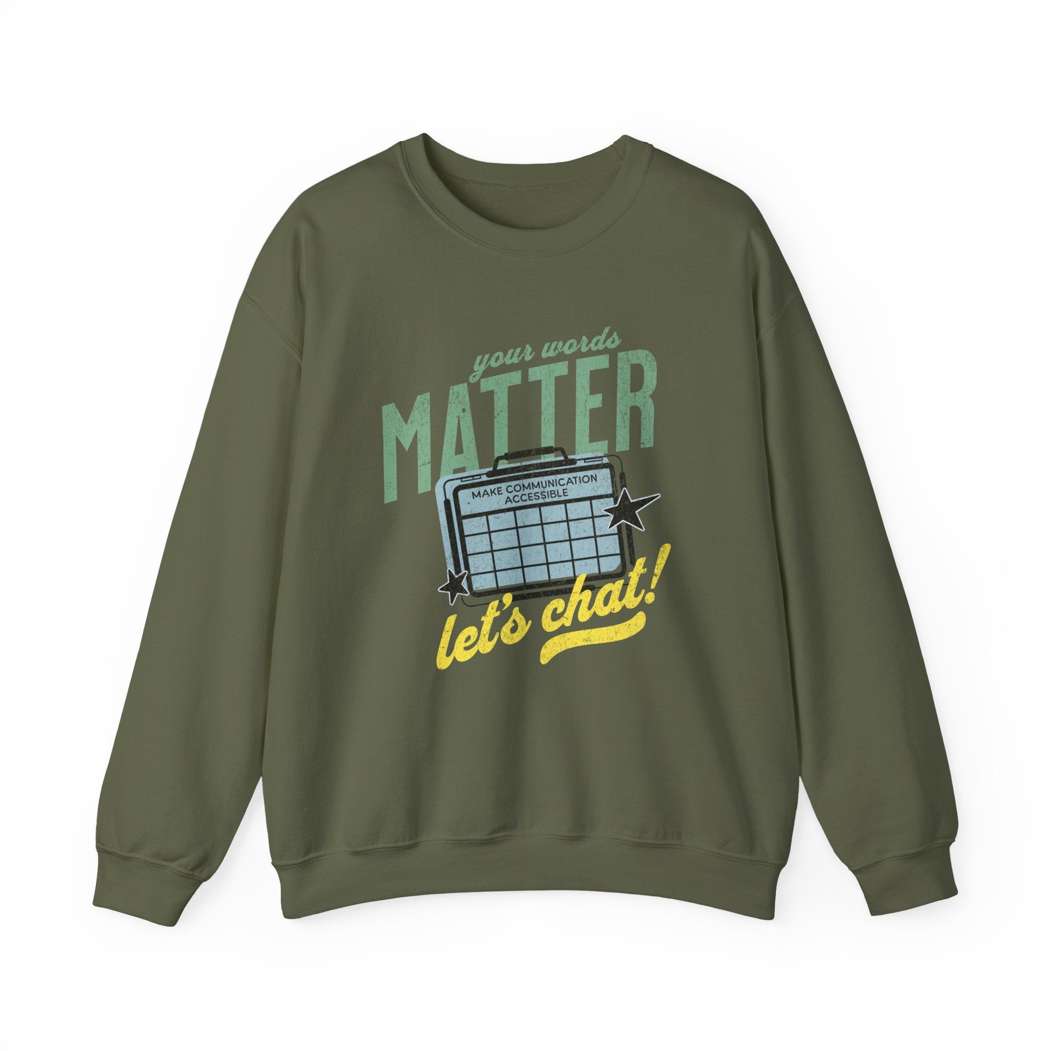 AAC Your Words Matters Unisex Crewneck Sweatshirt