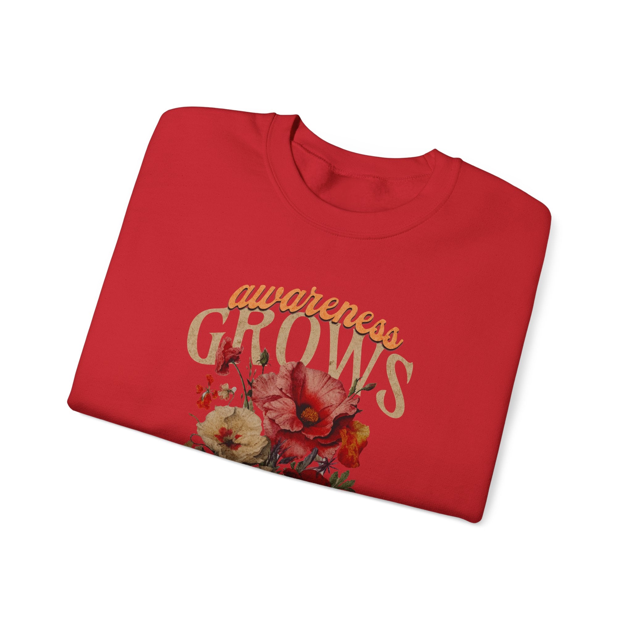 Awareness Grows Acceptance Flourishes Unisex Crewneck Sweatshirt