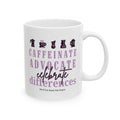 Caffeinate Advocate Celebrate Differences 11 oz. Ceramic Mug