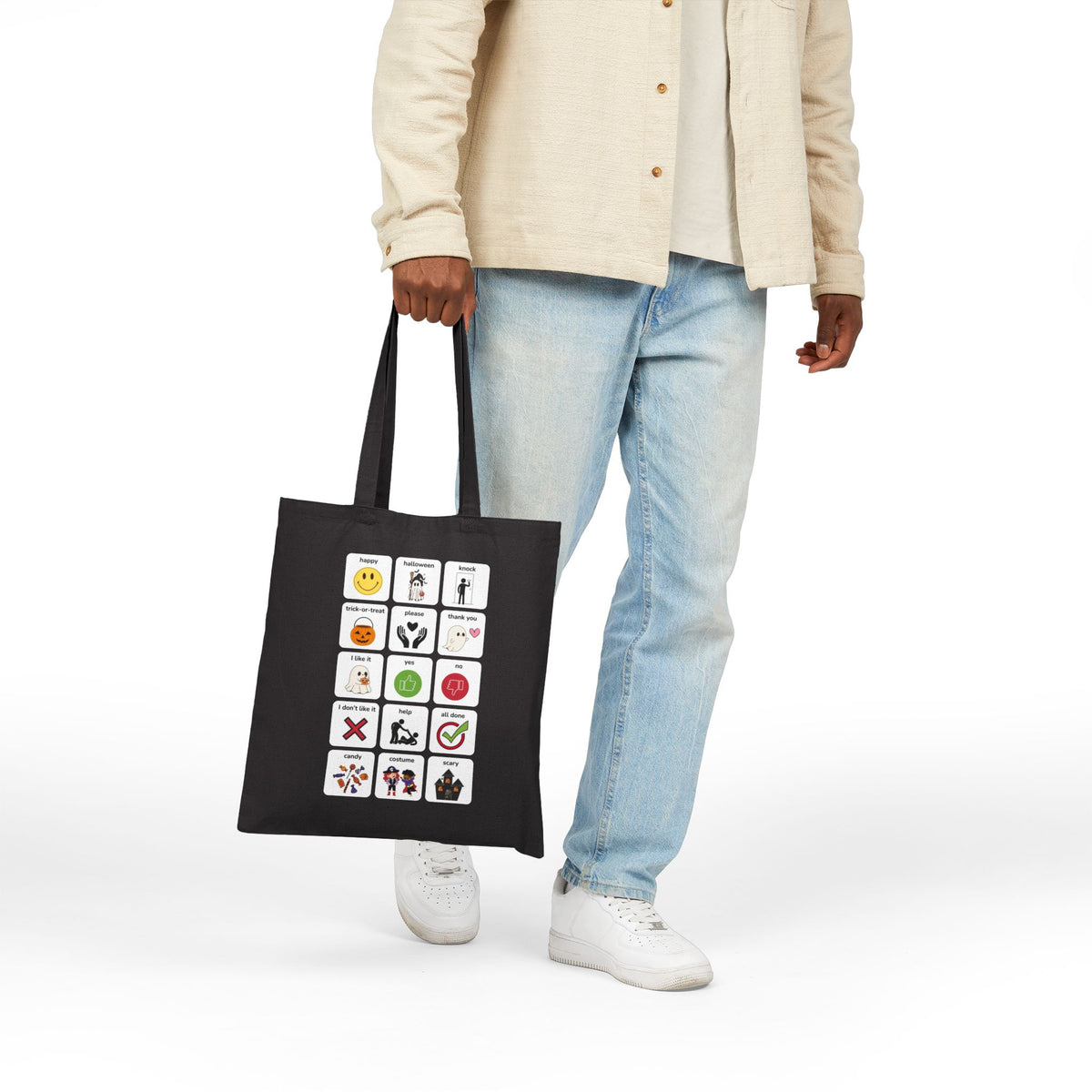 AAC Trick or Treat Cotton Canvas Tote Bag