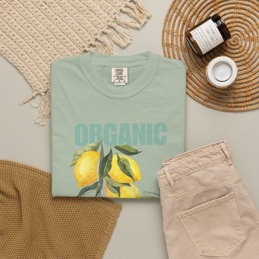 Organic Acceptance Lemon Unisex Garment-Dyed T-shirt