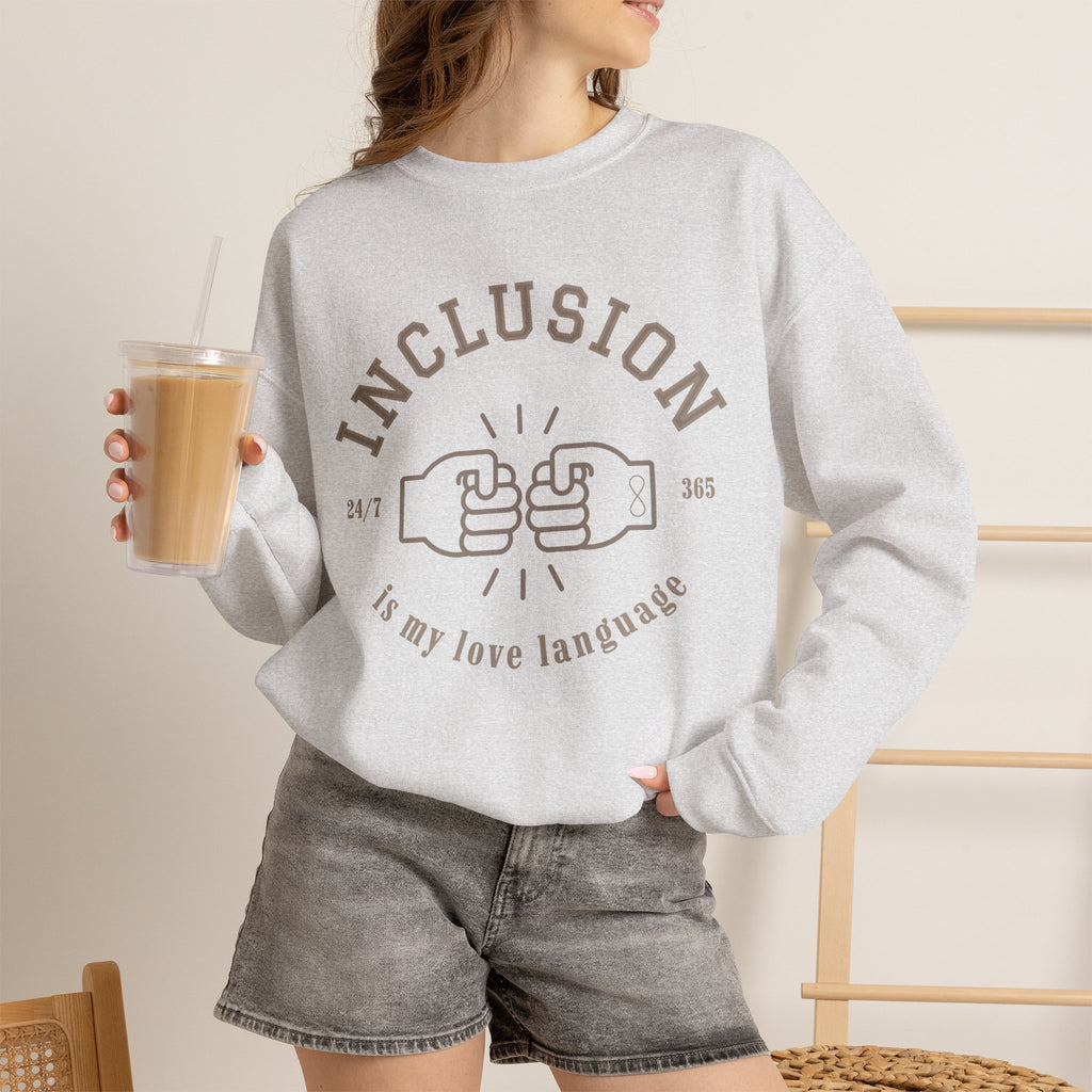 Inclusion Love Language Unisex Crewneck Sweatshirt