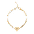 Inclusive Philosophy Paperclip Heart Bracelet (Engraving)