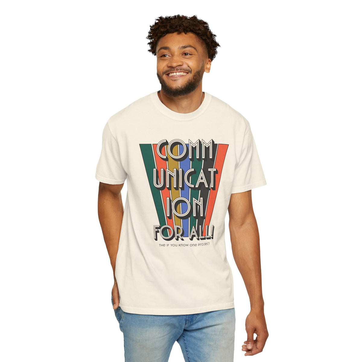 Communication For All Unisex Garment-Dyed T-shirt